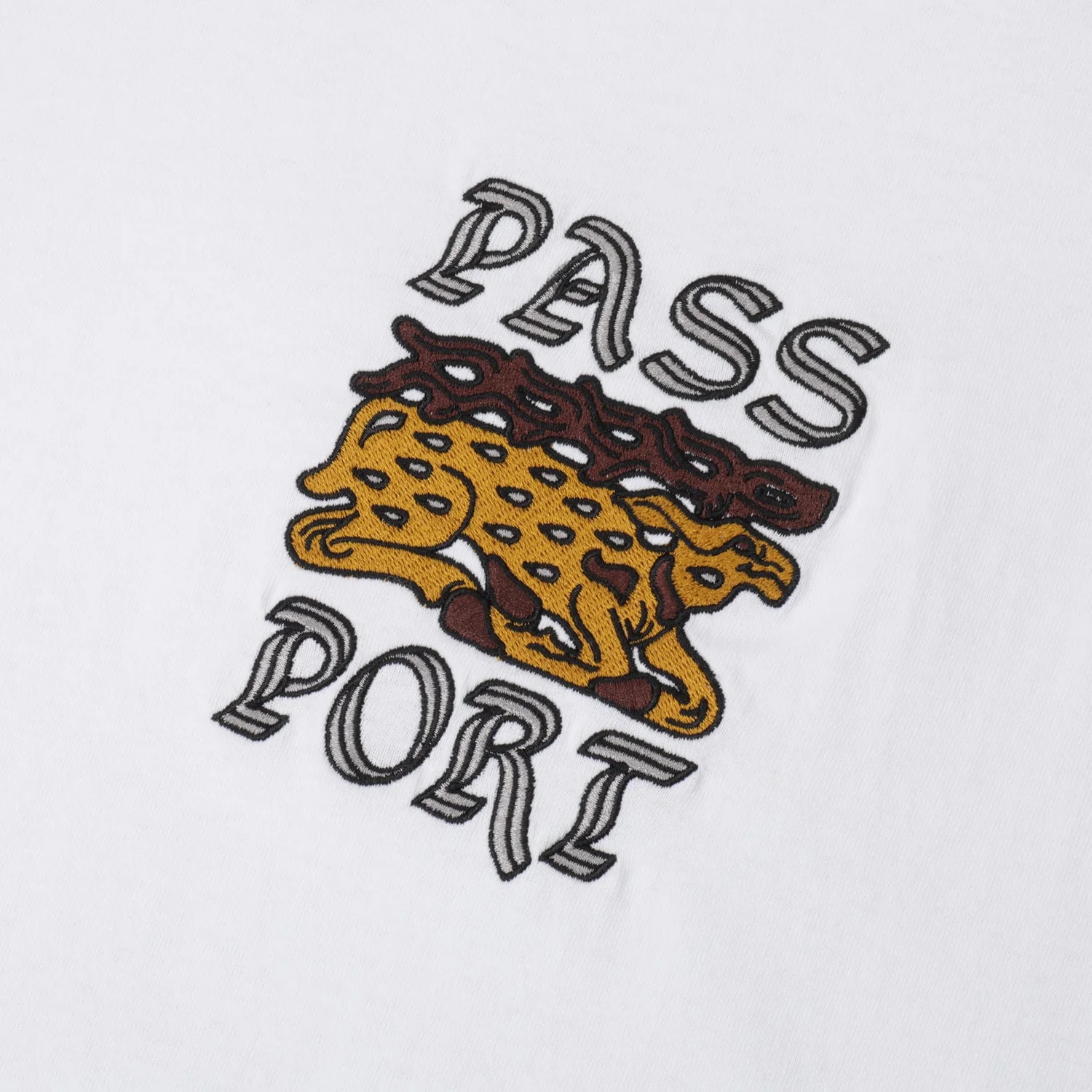 Pass Port Antler T-Shirt - White - Image 3