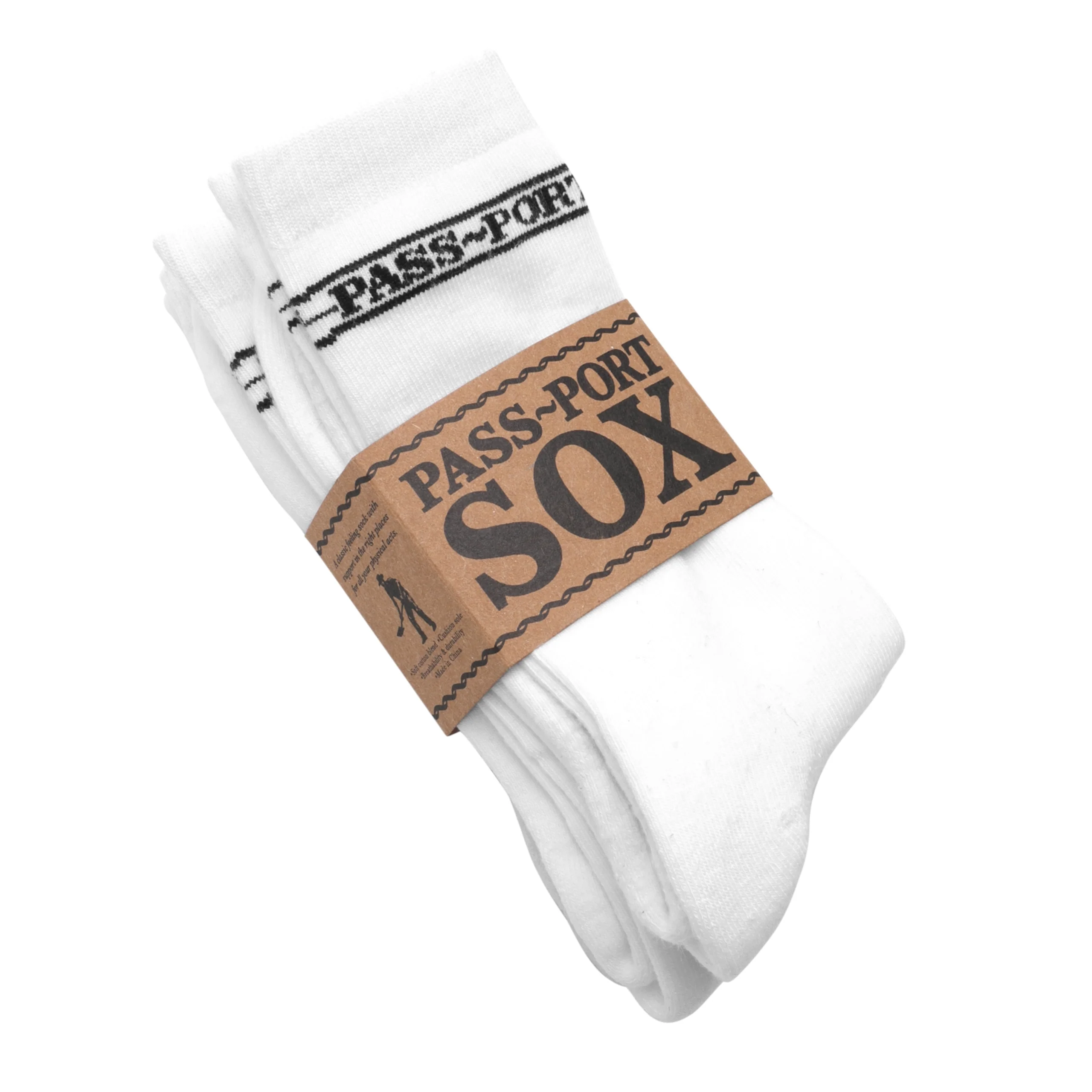 Pass Port Hi Sox 3-Pack - White