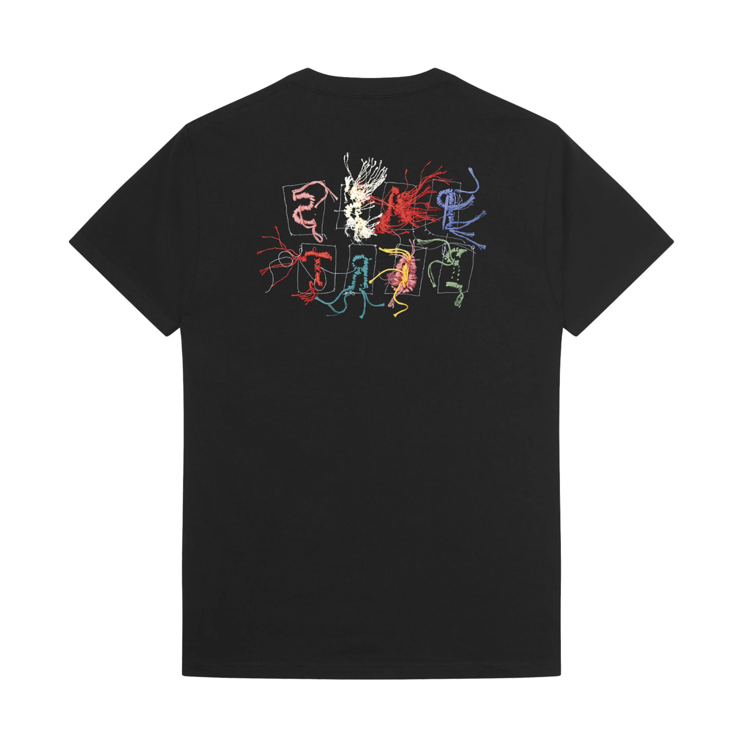 Pass Port Patchwork T-Shirt - Black - Image 2