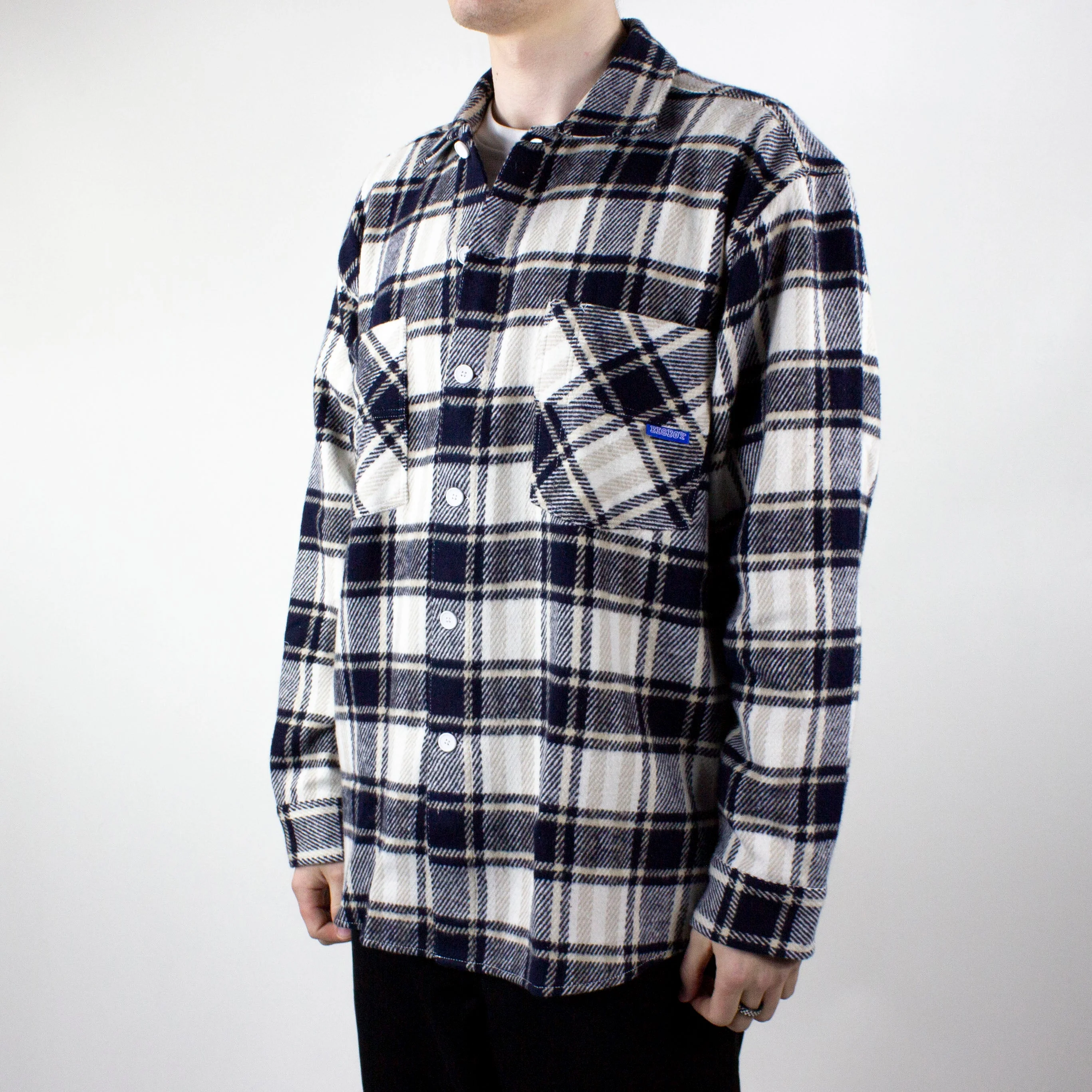 Polar Skate Co. Big Boy Flannel Shirt - Navy - Image 4