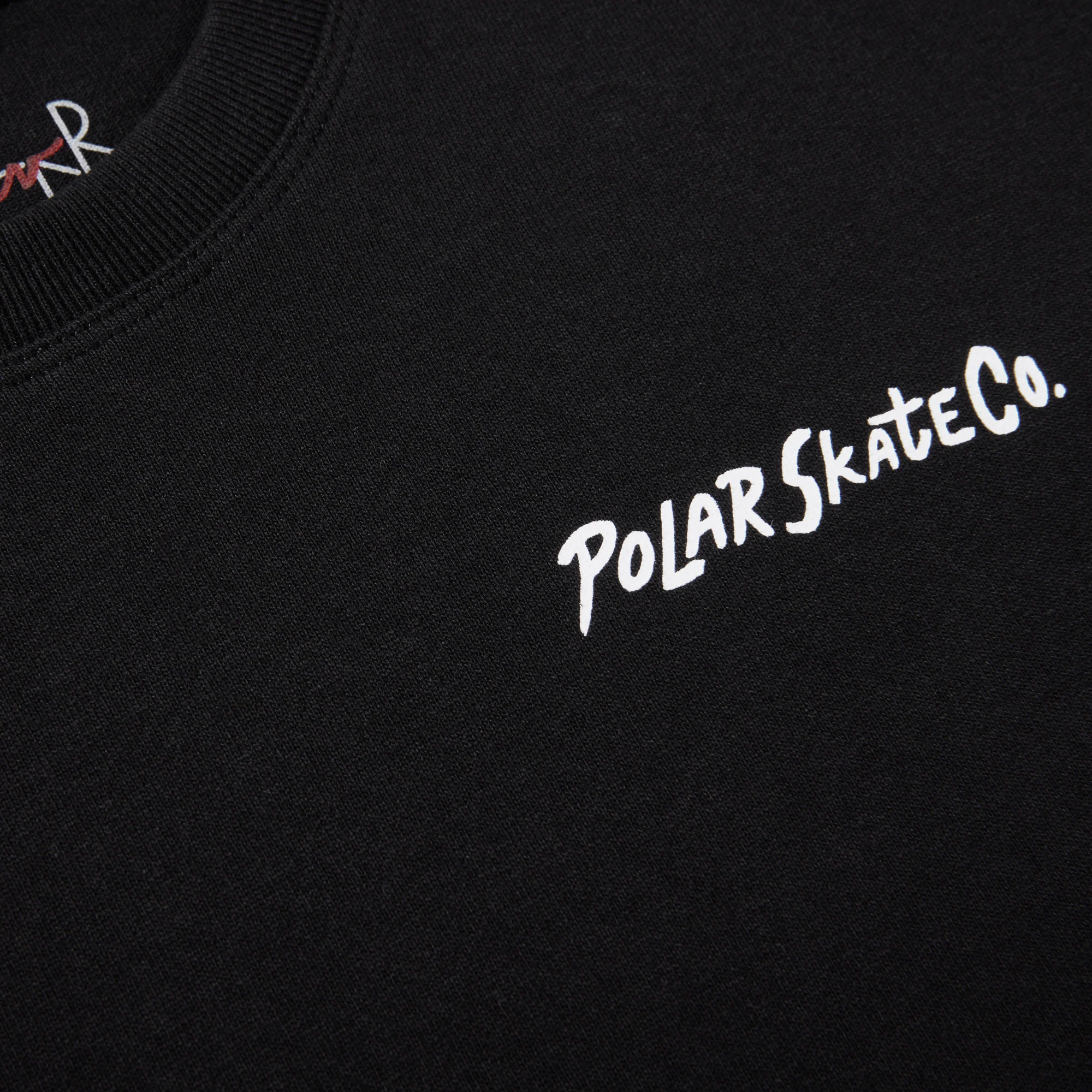 Polar Skate Co. Campfire T-Shirt – Black - Image 3