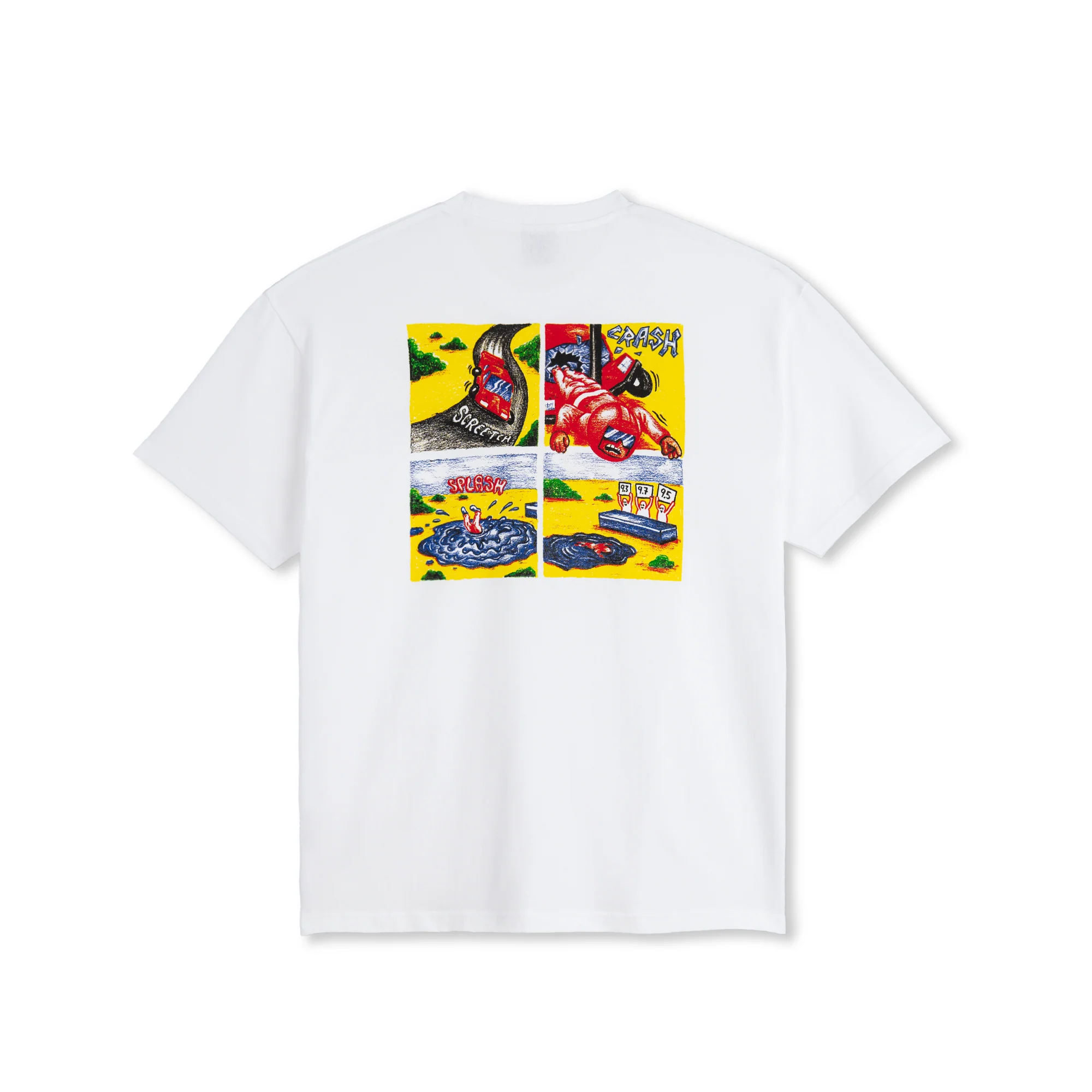 Polar Skate Co. Crash T-Shirt – White - Image 2