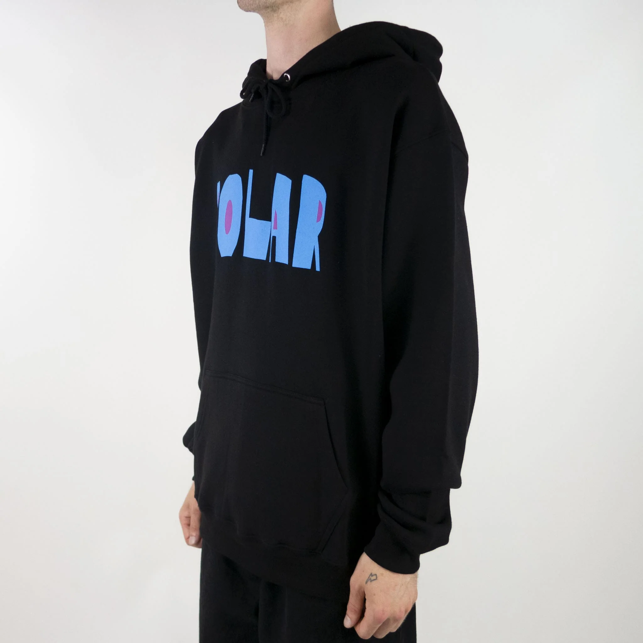 Polar Skate Co. Cut Logo Hoodie - Black - Image 3