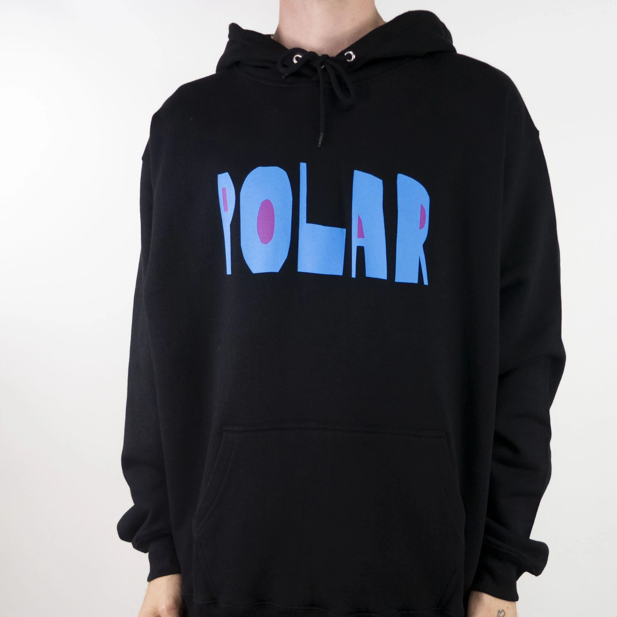 Polar Skate Co. Cut Logo Hoodie - Black - Image 4