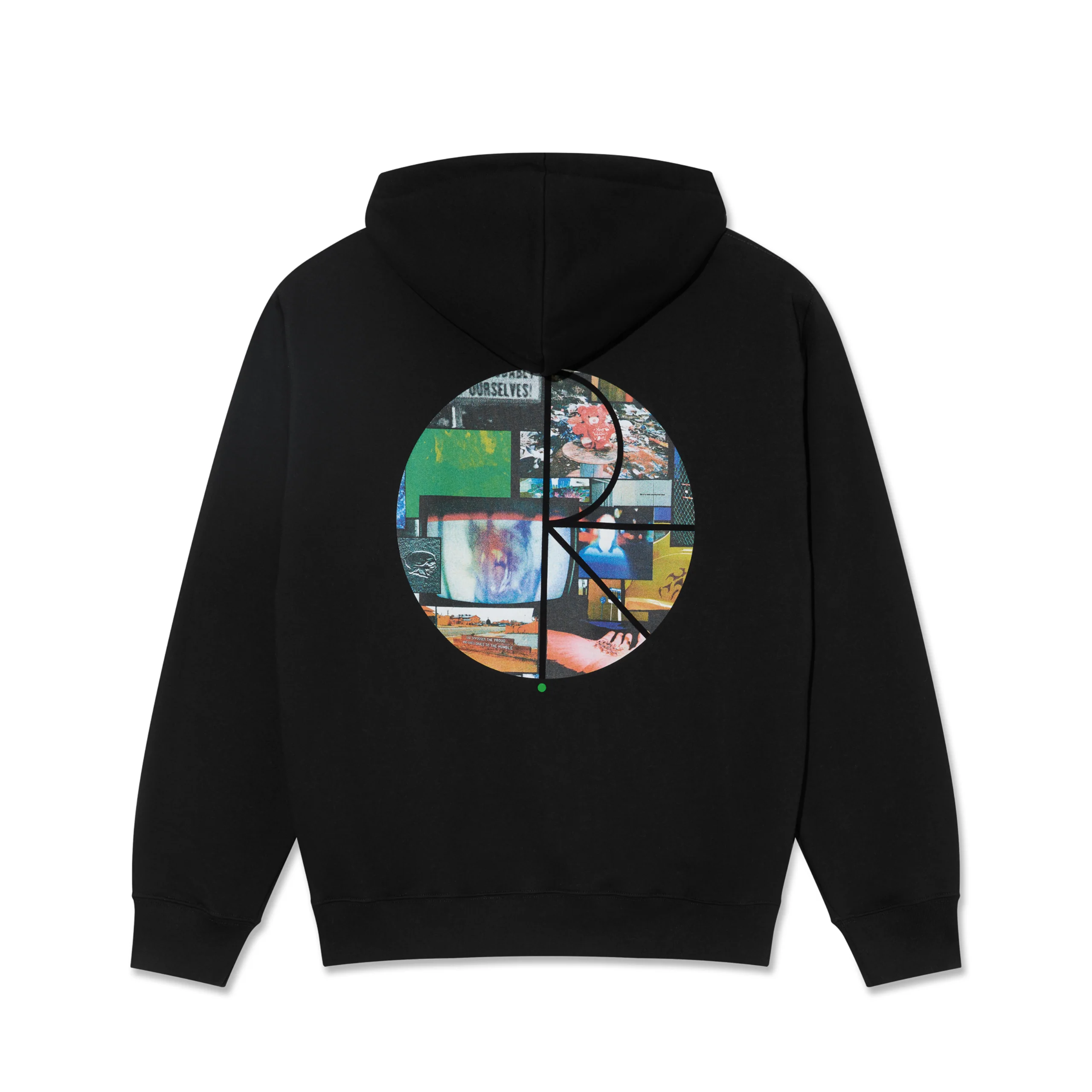 Polar Skate Co. Dave Fill Logo Ourselves Collage Hoodie - Black - Image 2