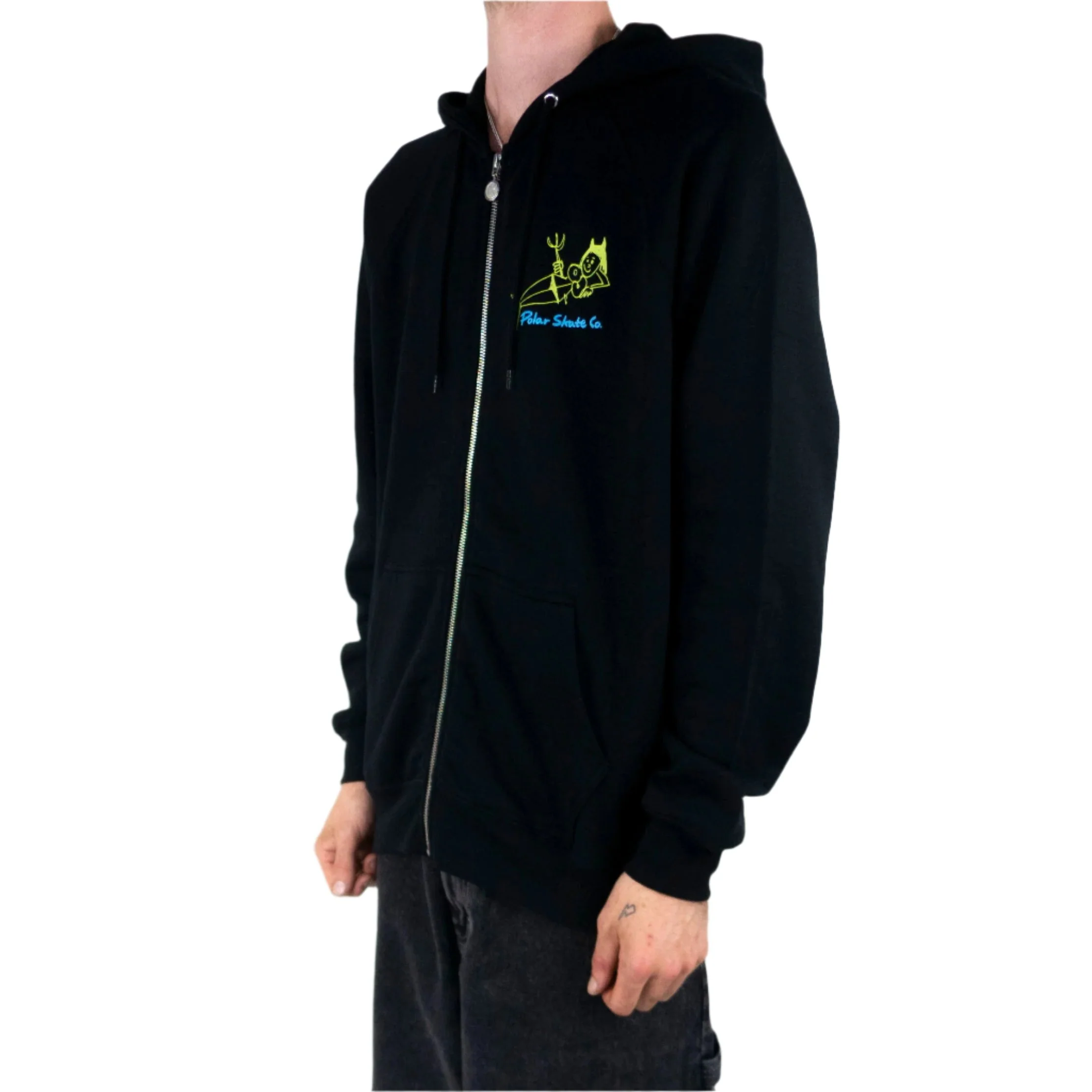 Polar Skate Co. Devil Woman Zip Hoodie - Black - Image 3