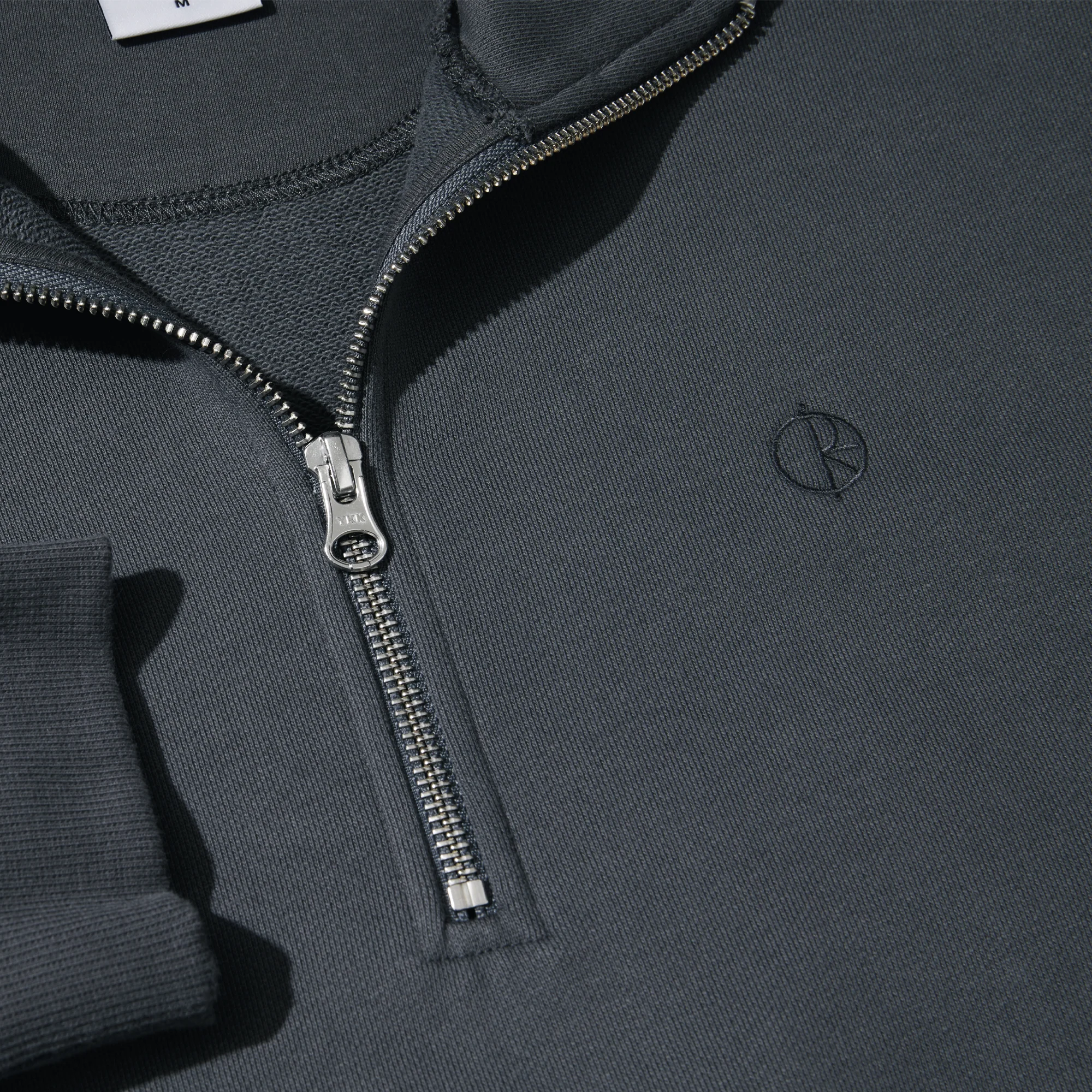 Polar Skate Co. Frank Half Zip Hoodie – Graphite - Image 3