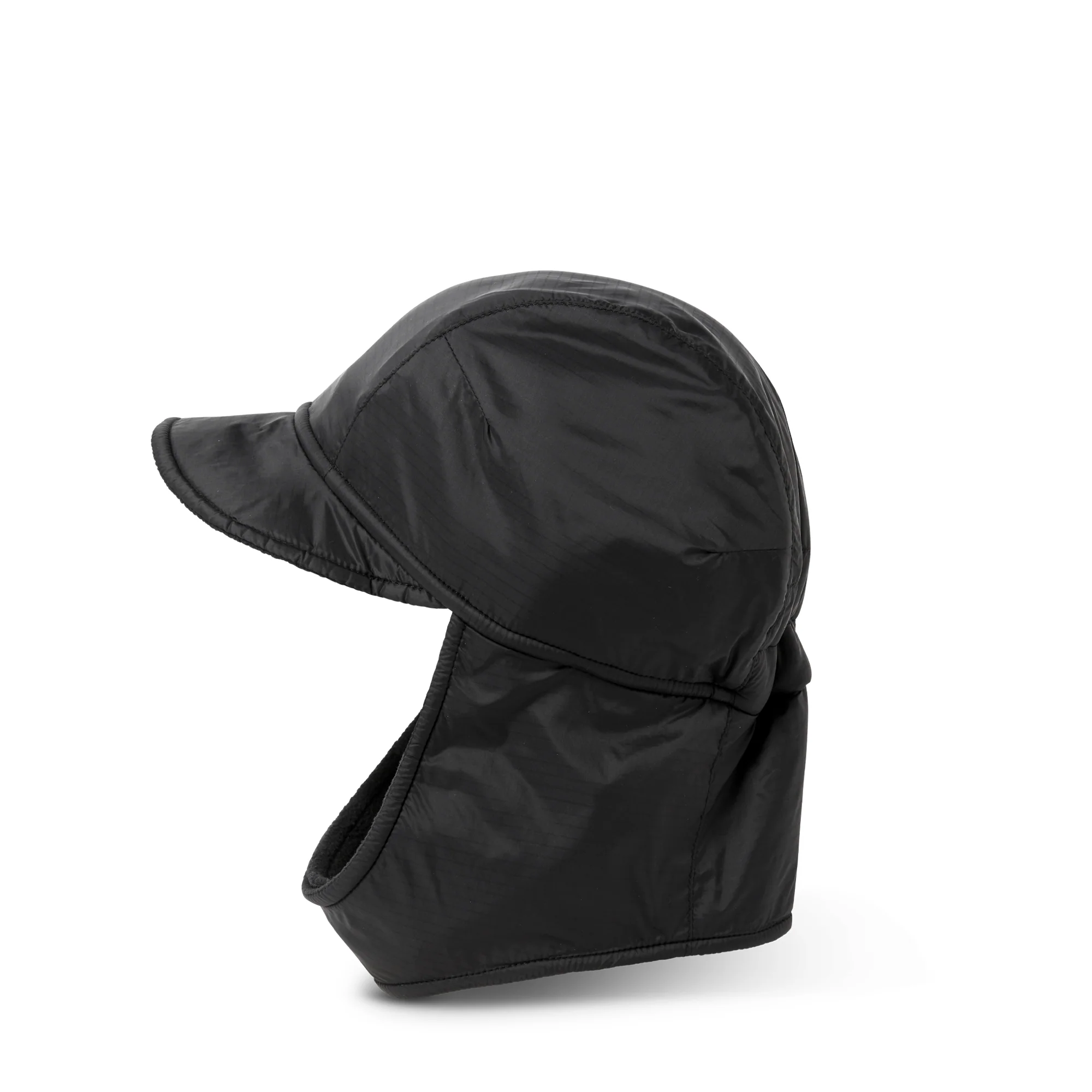 Polar Skate Co. Luke Flap Cap - (Ripstop) Black - Image 2