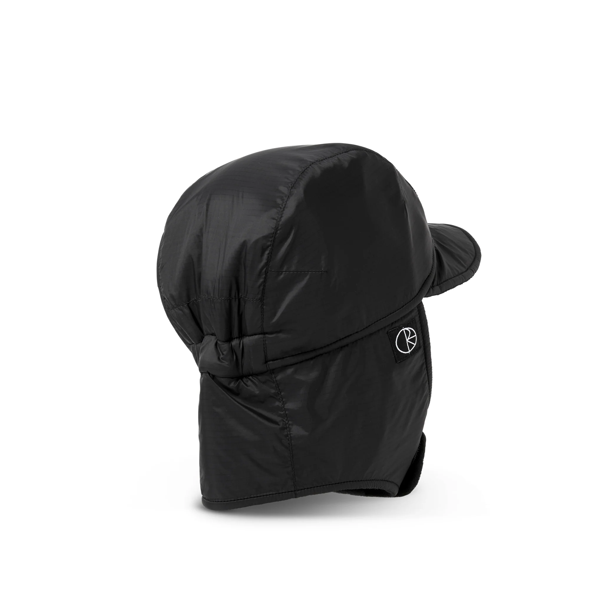 Polar Skate Co. Luke Flap Cap - (Ripstop) Black - Image 3