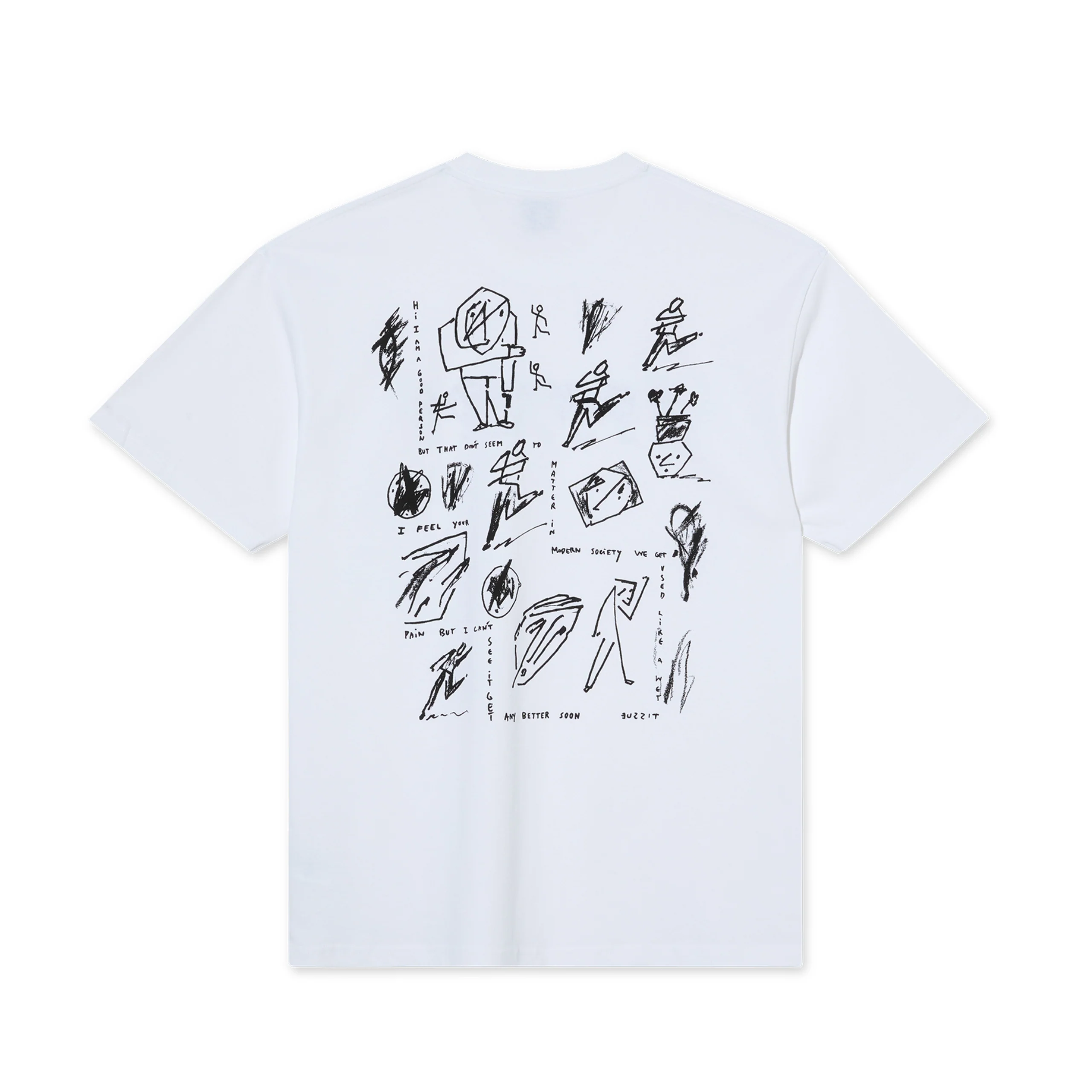 Polar Skate Co. Sad At Times T-Shirt – White - Image 2