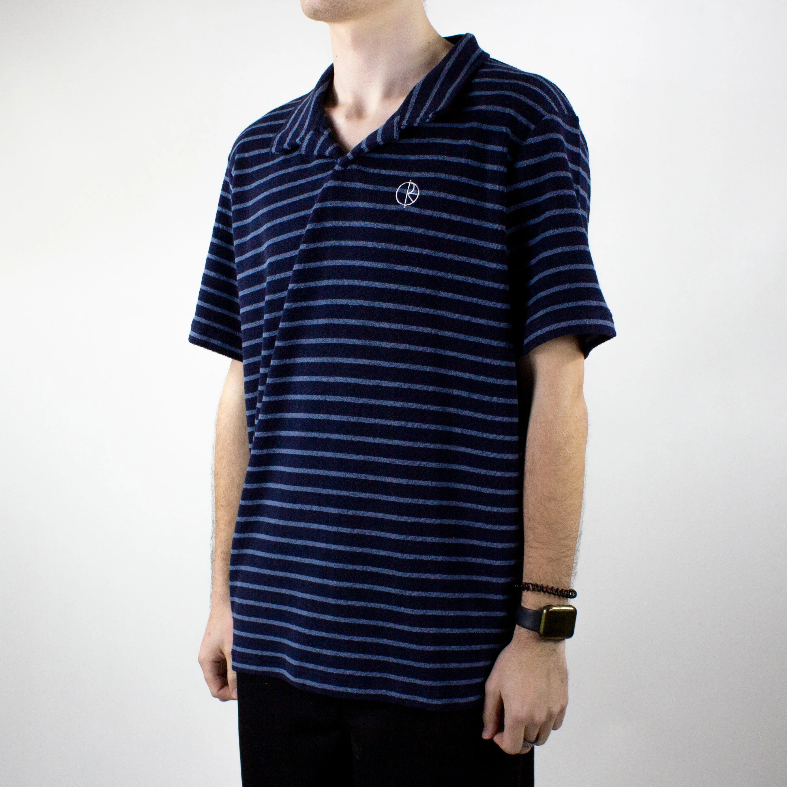 Polar Skate Co. Serge Polo Shirt - Navy - Image 3