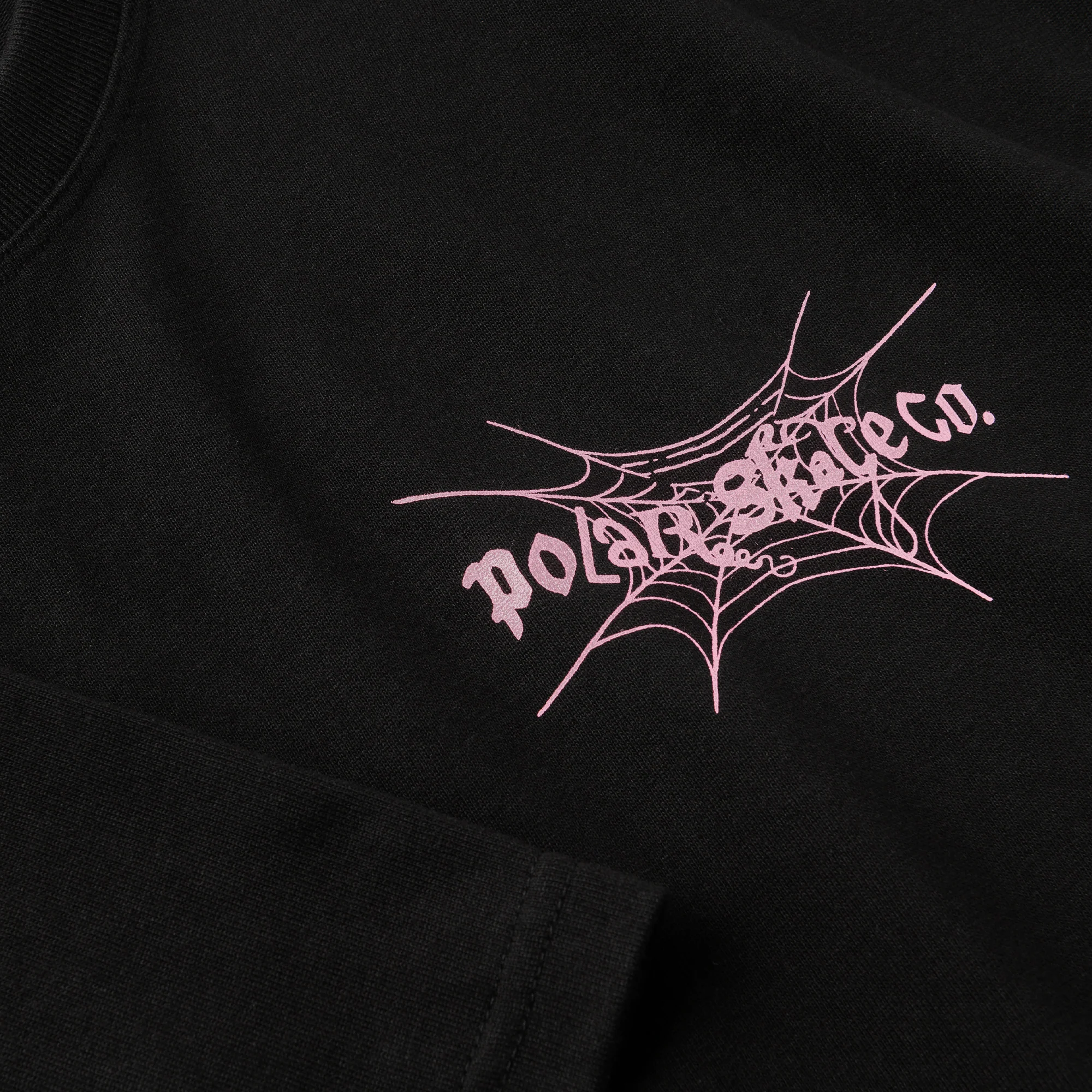 Polar Skate Co. Spiderweb T-Shirt – Black - Image 3