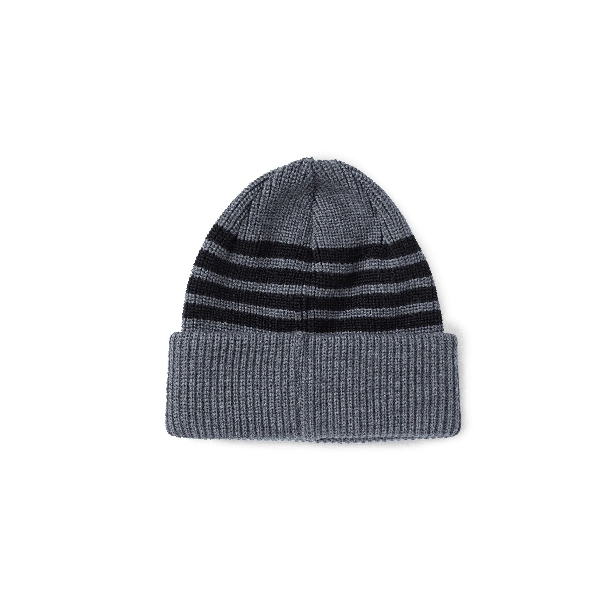 Polar Skate Co. Stripe Merino Beanie – Grey - Image 2