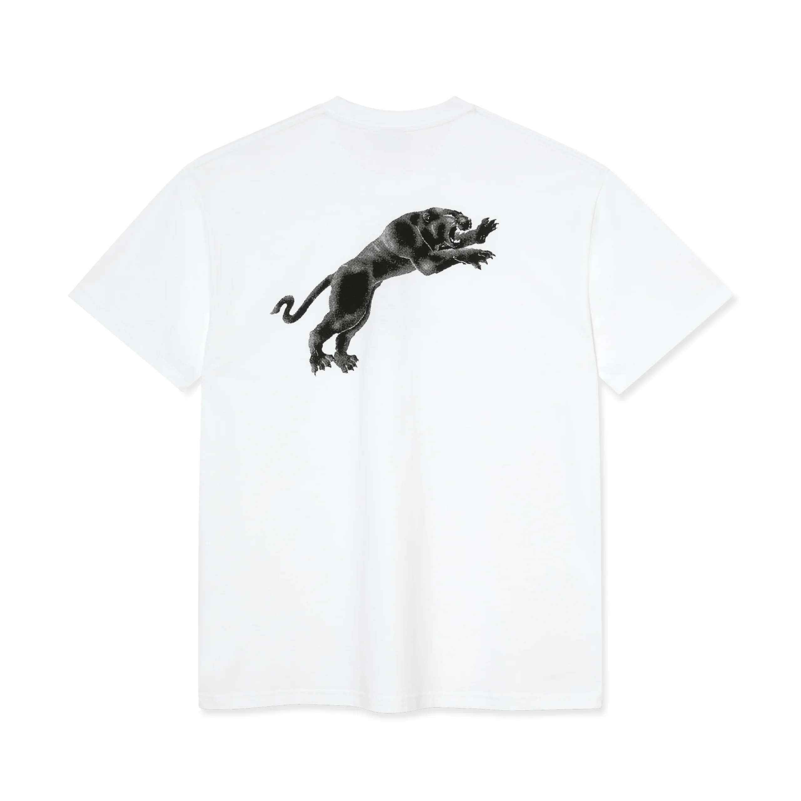 Polar Skate Co. Tape and Panther T-Shirt – White - Image 2