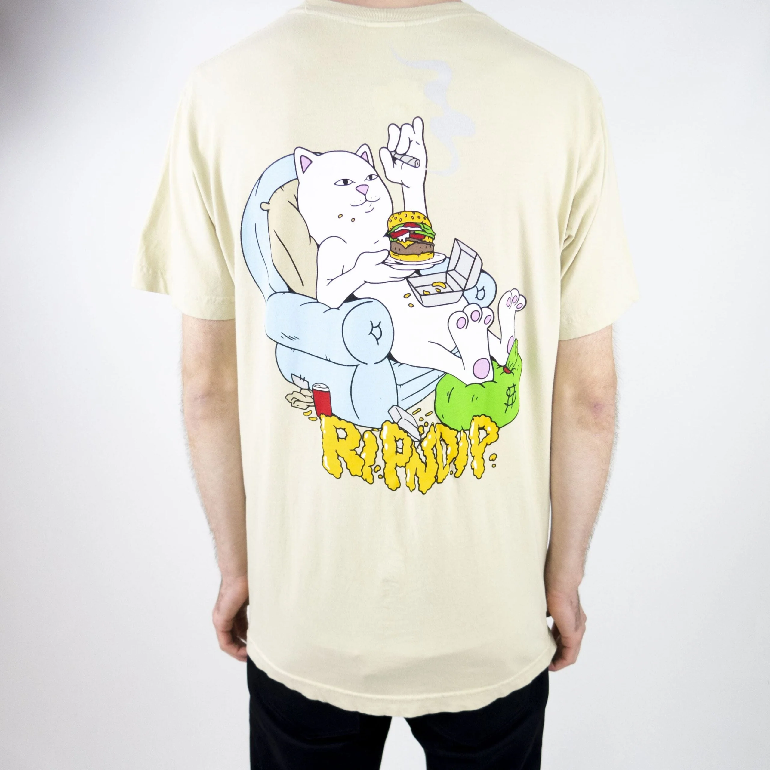 RIPNDIP 2 Moods T-Shirt - Tan - Image 2