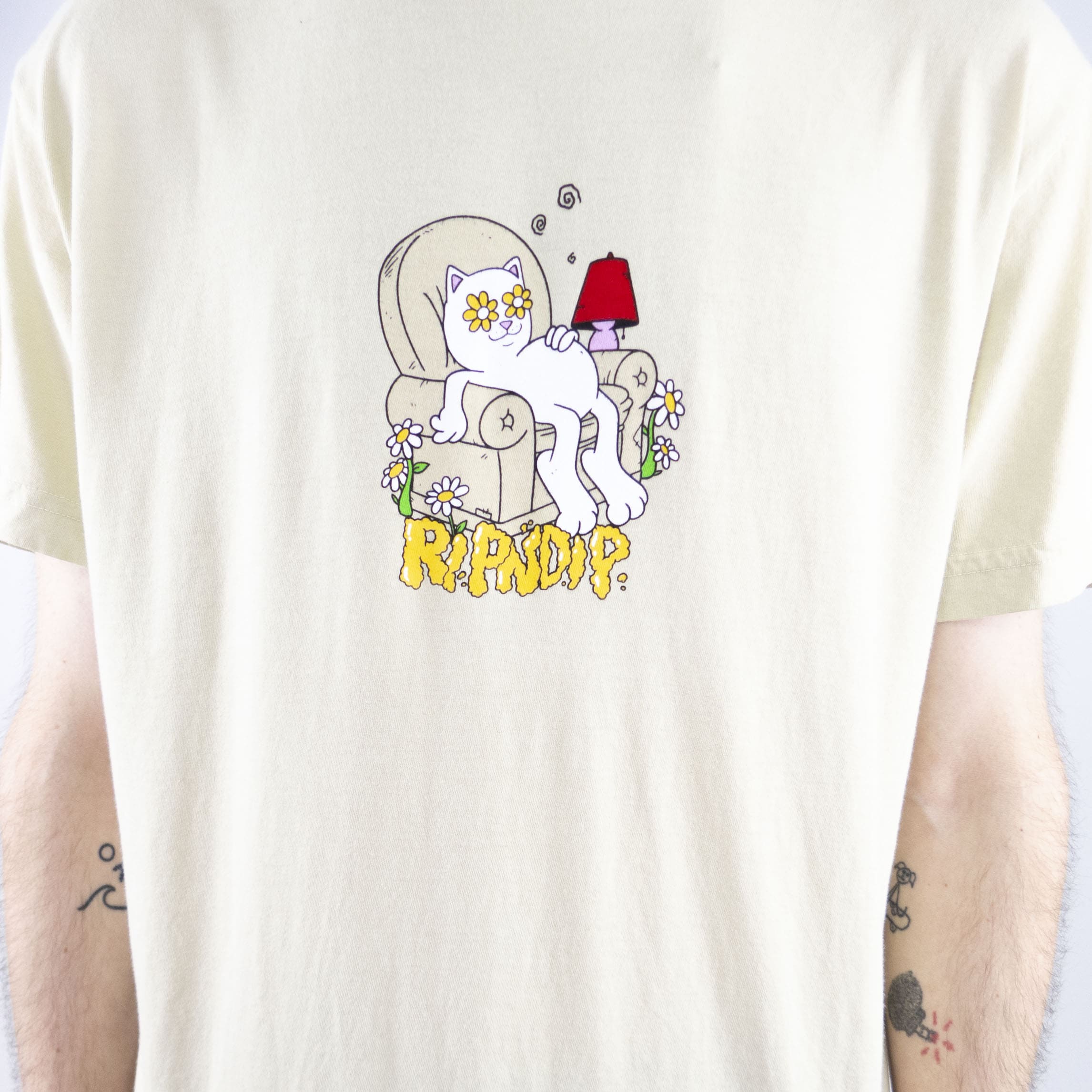 RIPNDIP 2 Moods T-Shirt - Tan - Image 4