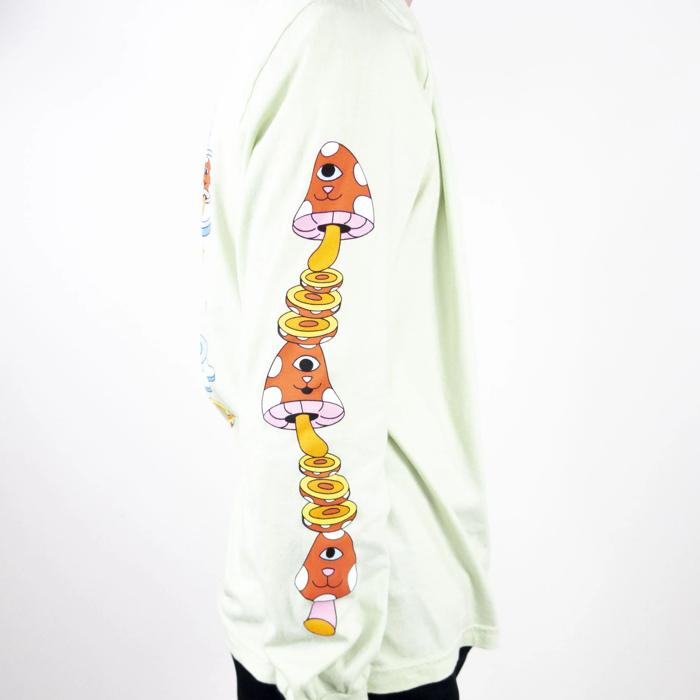 RIPNDIP After Supper Long Sleeve T-Shirt - Sage - Image 4