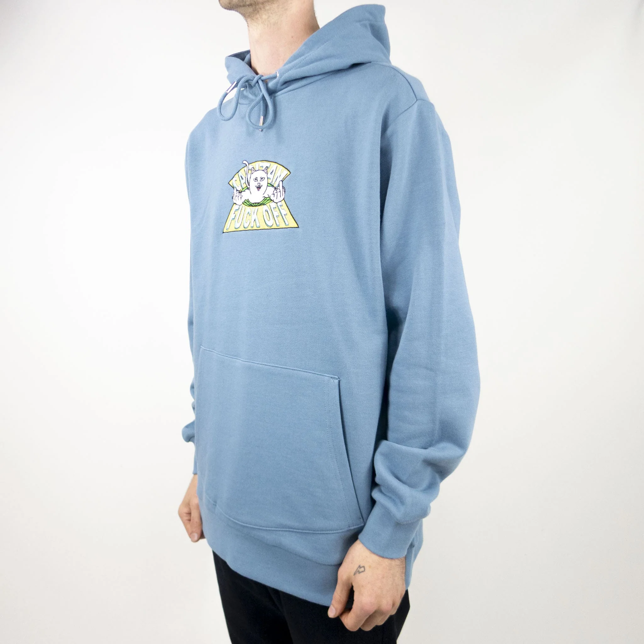 RIPNDIP Capitan FF Embroidered Hoodie - Slate - Image 3