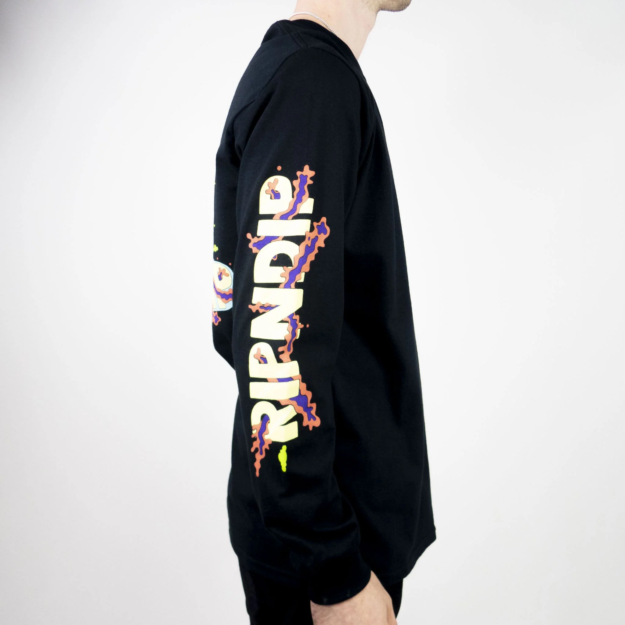 RIPNDIP Day Tripper Long Sleeve T-Shirt - Black - Image 4