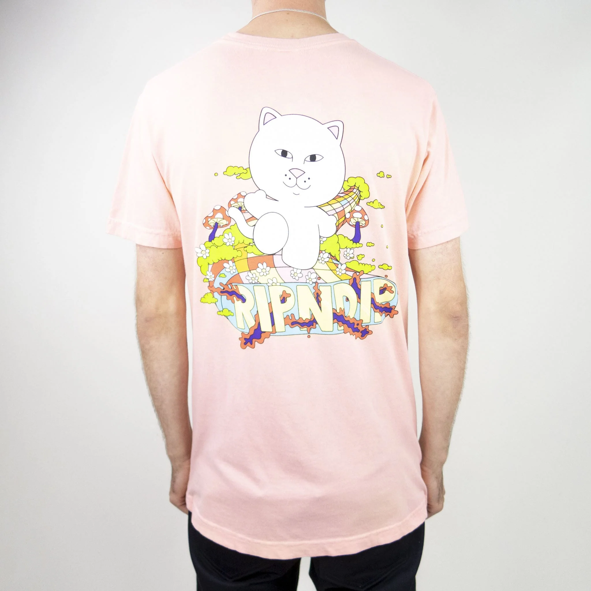 RIPNDIP Day Tripper T-Shirt - Dusty Rose - Image 2