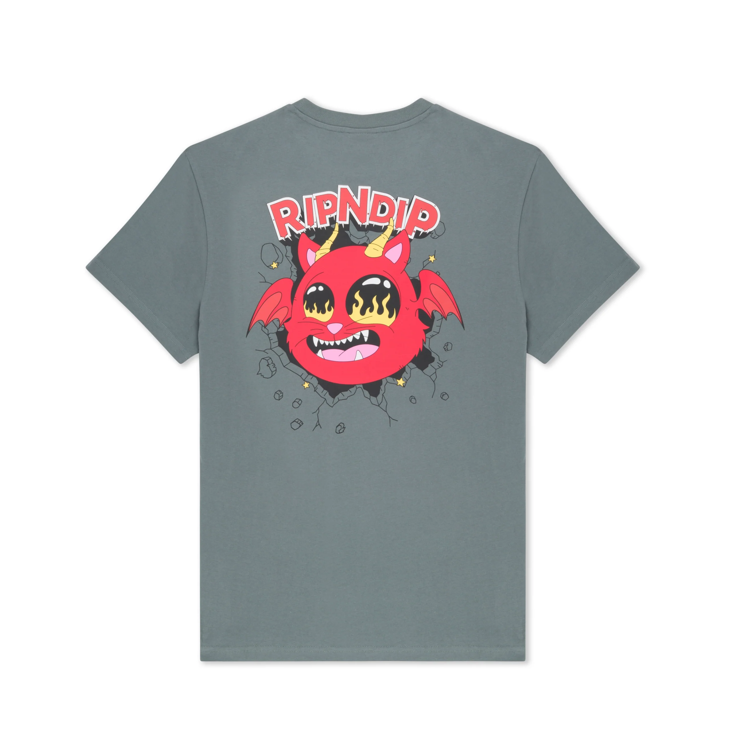 RIPNDIP Devil Monster T-Shirt - Charcoal - Image 2