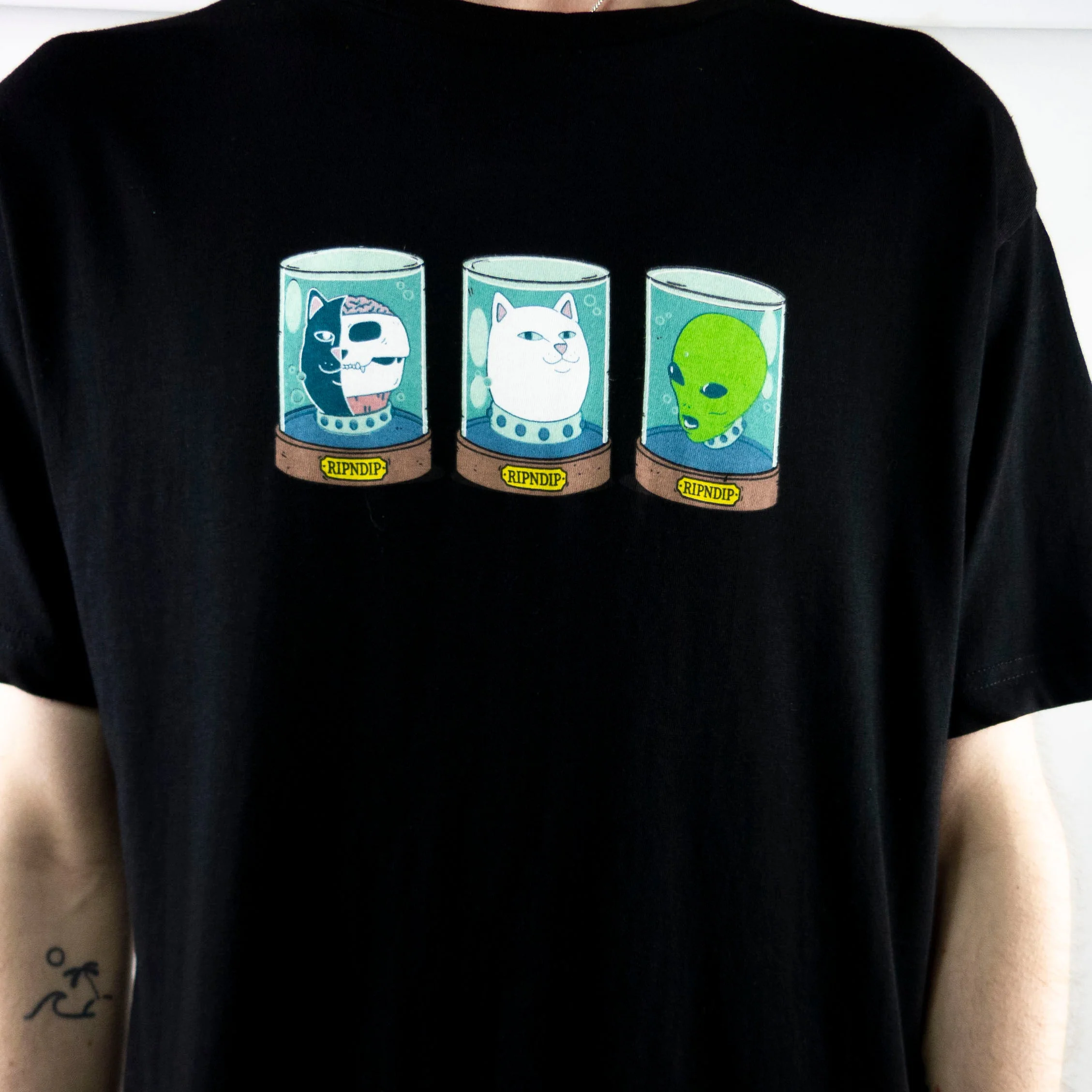 RIPNDIP Examination Observation T-Shirt - Black - Image 4