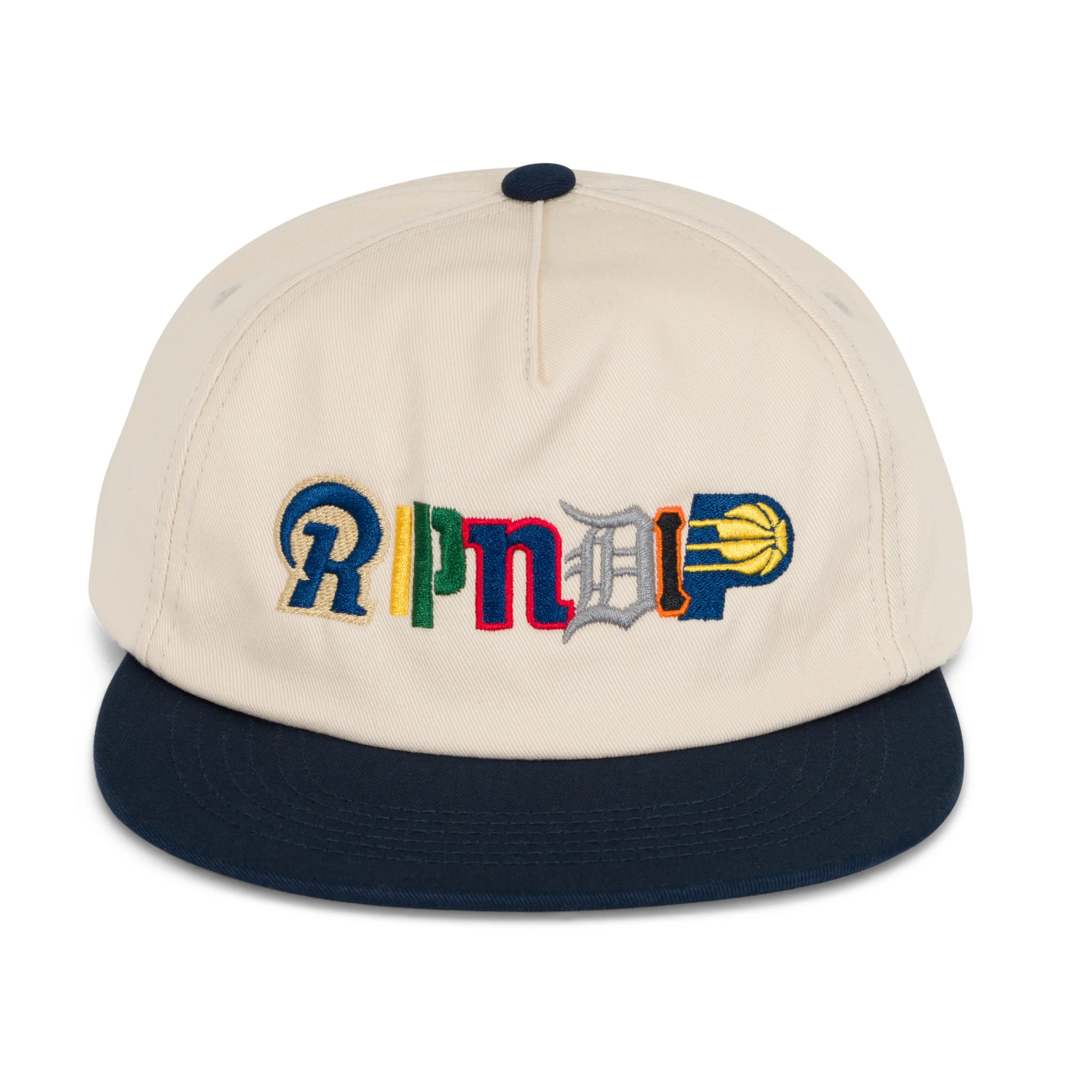 RIPNDIP Fan Fave Snapback Cap Hat – Off White - Image 2