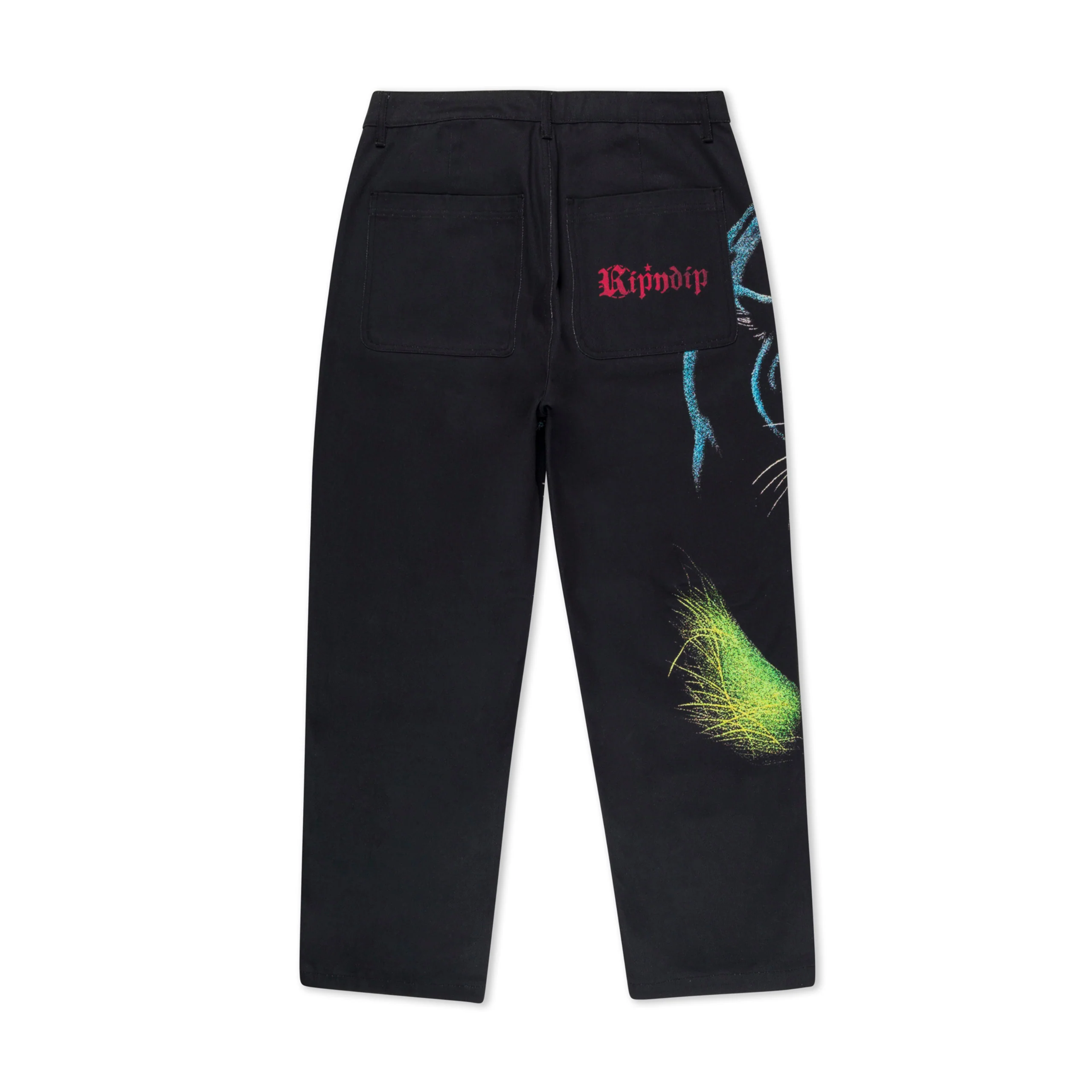 RIPNDIP Fein Double Knee Pant - Black - Image 2
