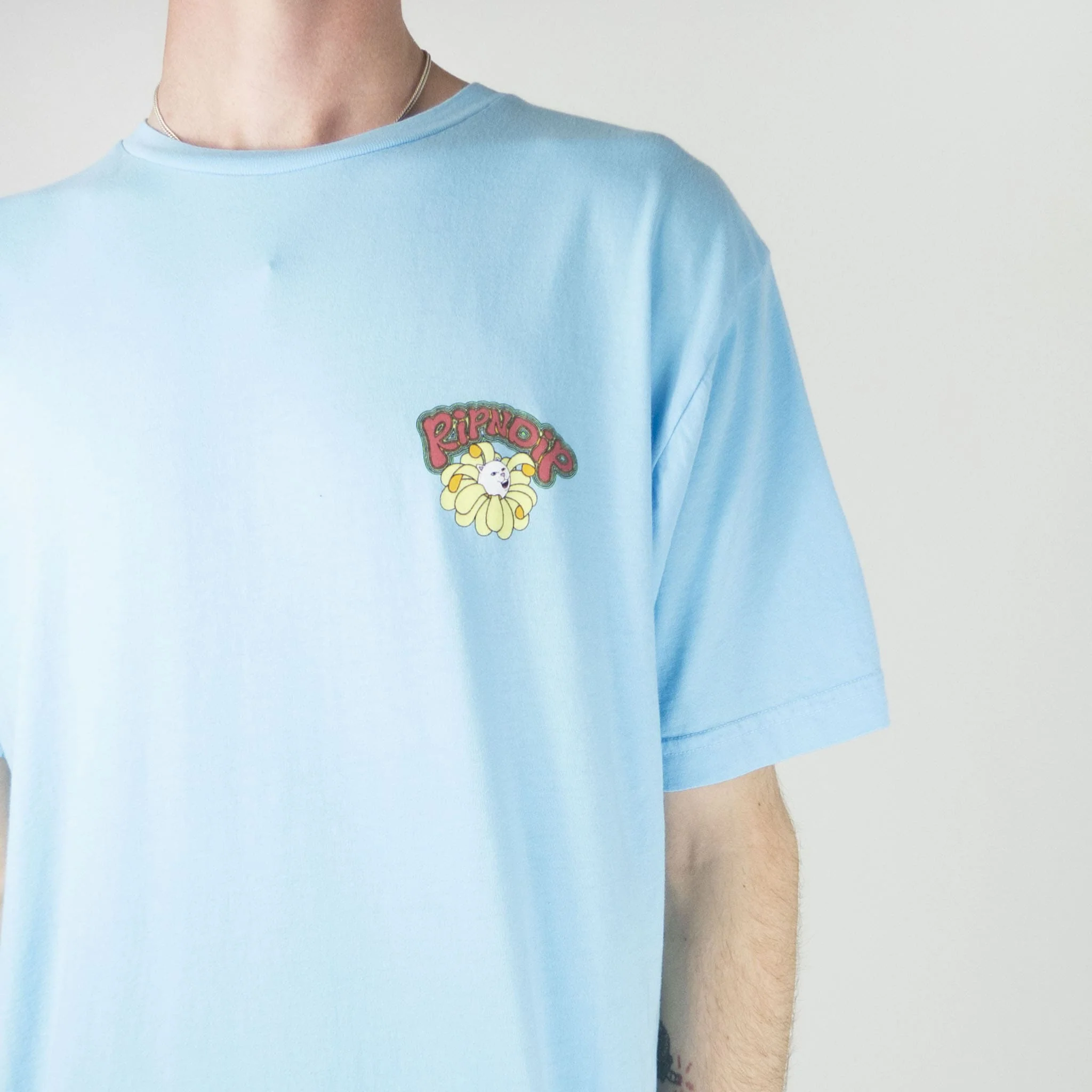 RIPNDIP Flower Power T-Shirt - Baby Blue - Image 4