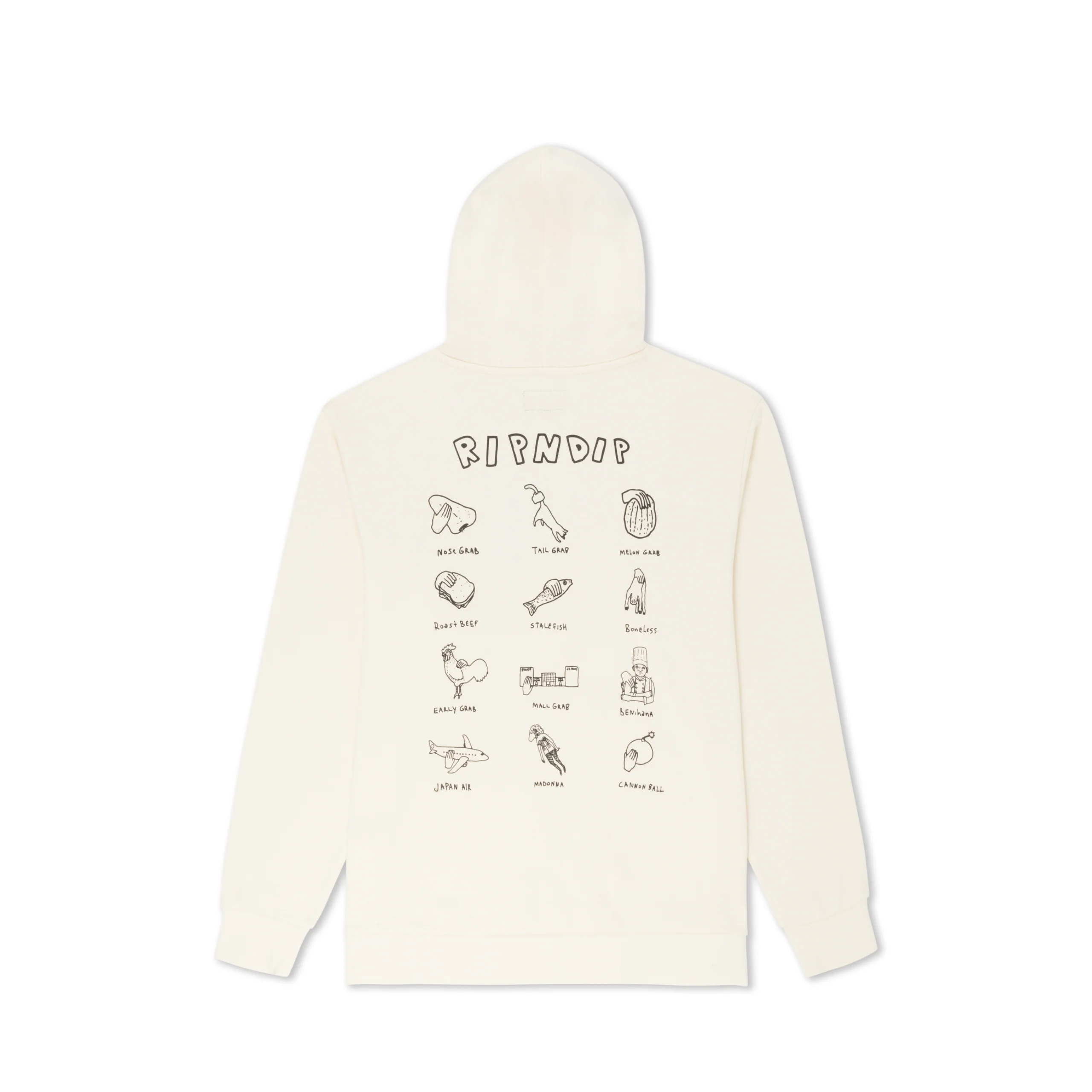 RIPNDIP Grabs Hoodie - Bone - Image 2