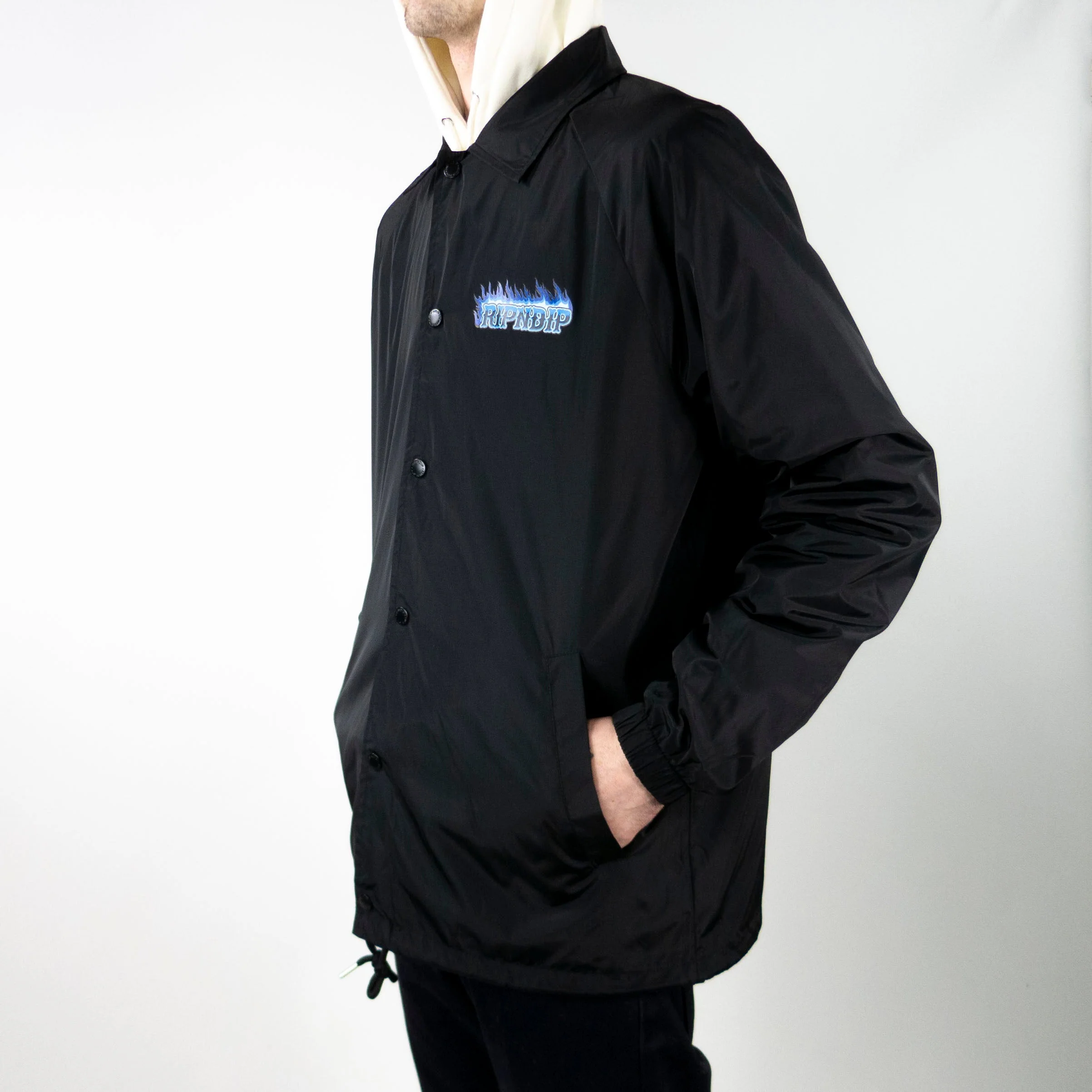 RIPNDIP Hades Coach Jacket - Black - Image 3