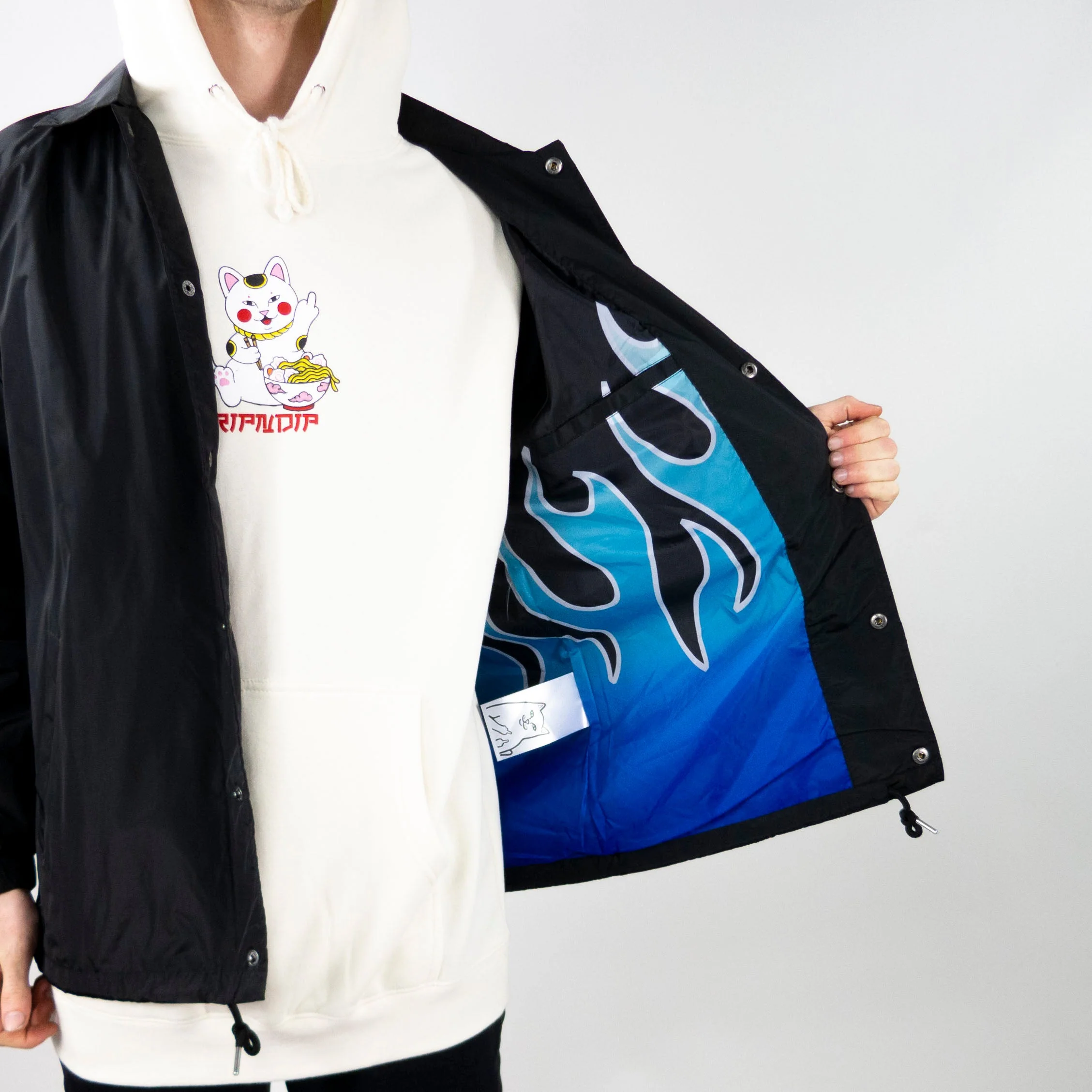 RIPNDIP Hades Coach Jacket - Black - Image 6