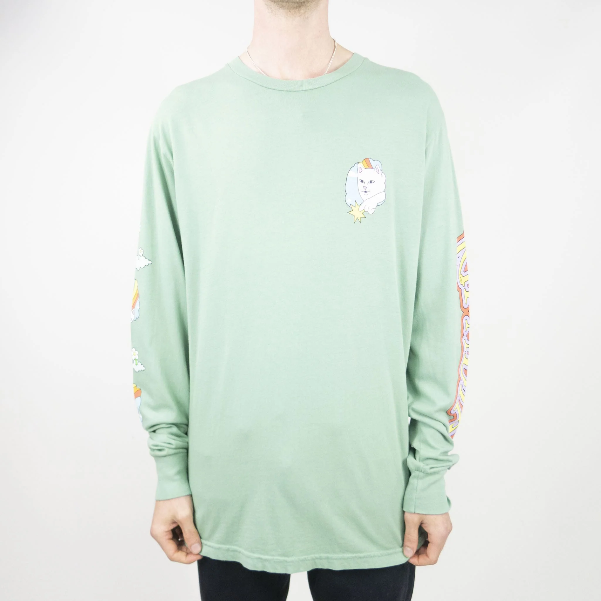 RIPNDIP Must Be Heaven Long Sleeve T-Shirt - Light Pine