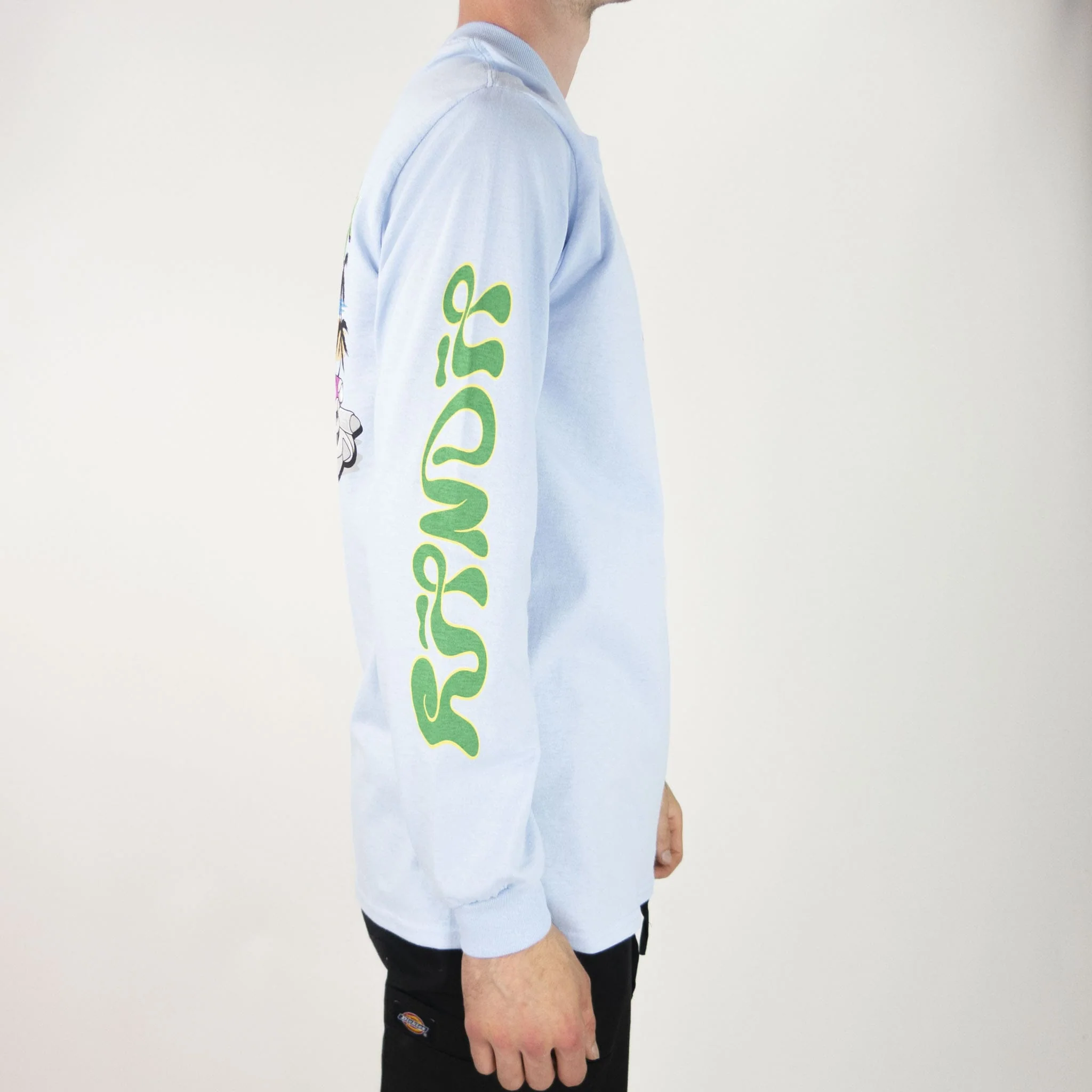 RIPNDIP Nermrider Beach Long Sleeve T-Shirt - Light Blue - Image 4