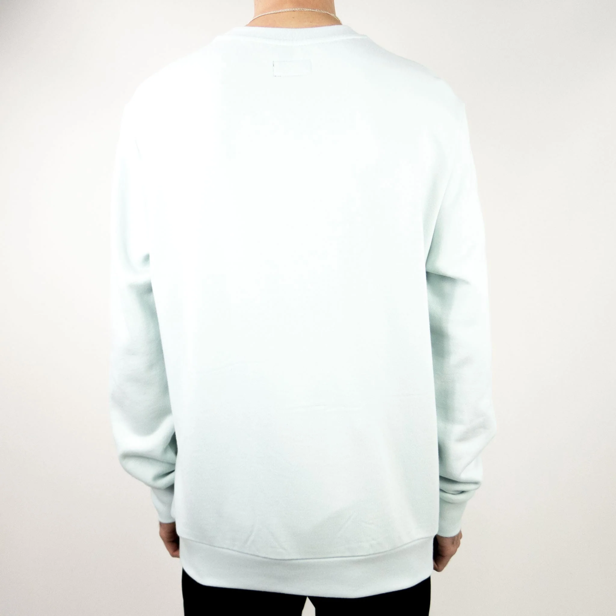 RIPNDIP Not Today Embroidered Crewneck Sweatshirt - Light Blue - Image 2