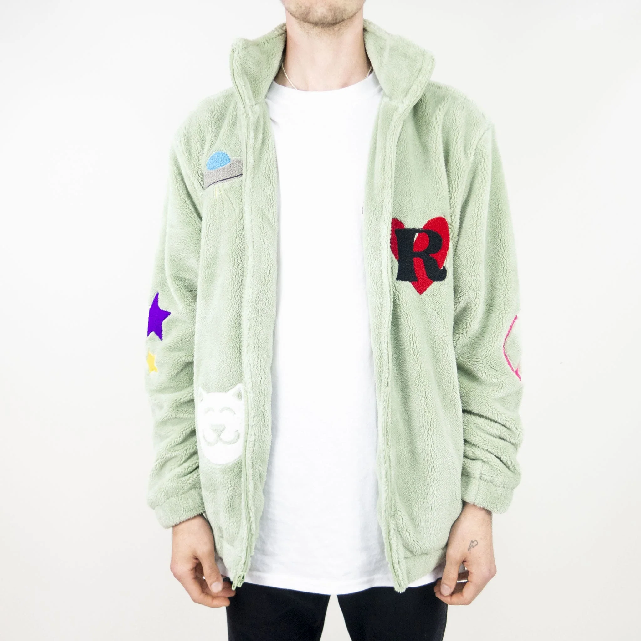 RIPNDIP Play Date Sherpa Jacket - Pistachio - Image 3