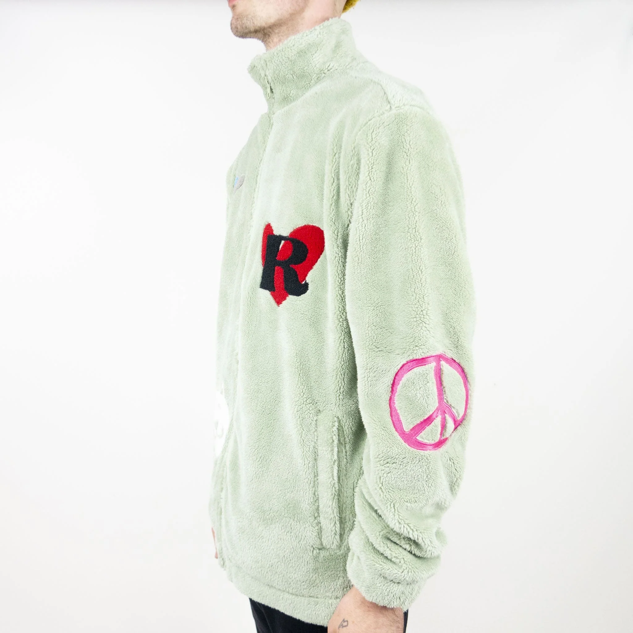 RIPNDIP Play Date Sherpa Jacket - Pistachio - Image 4