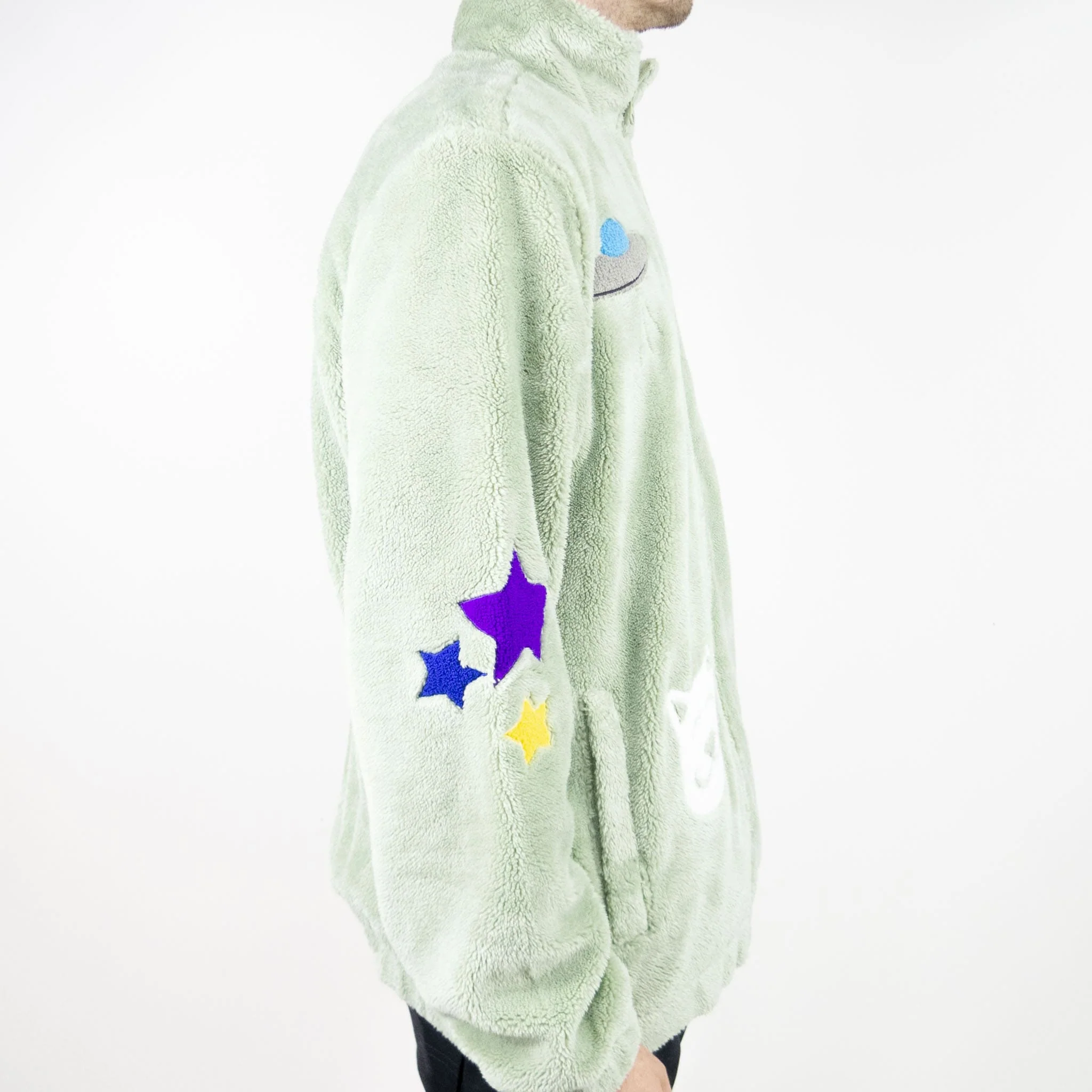 RIPNDIP Play Date Sherpa Jacket - Pistachio - Image 5