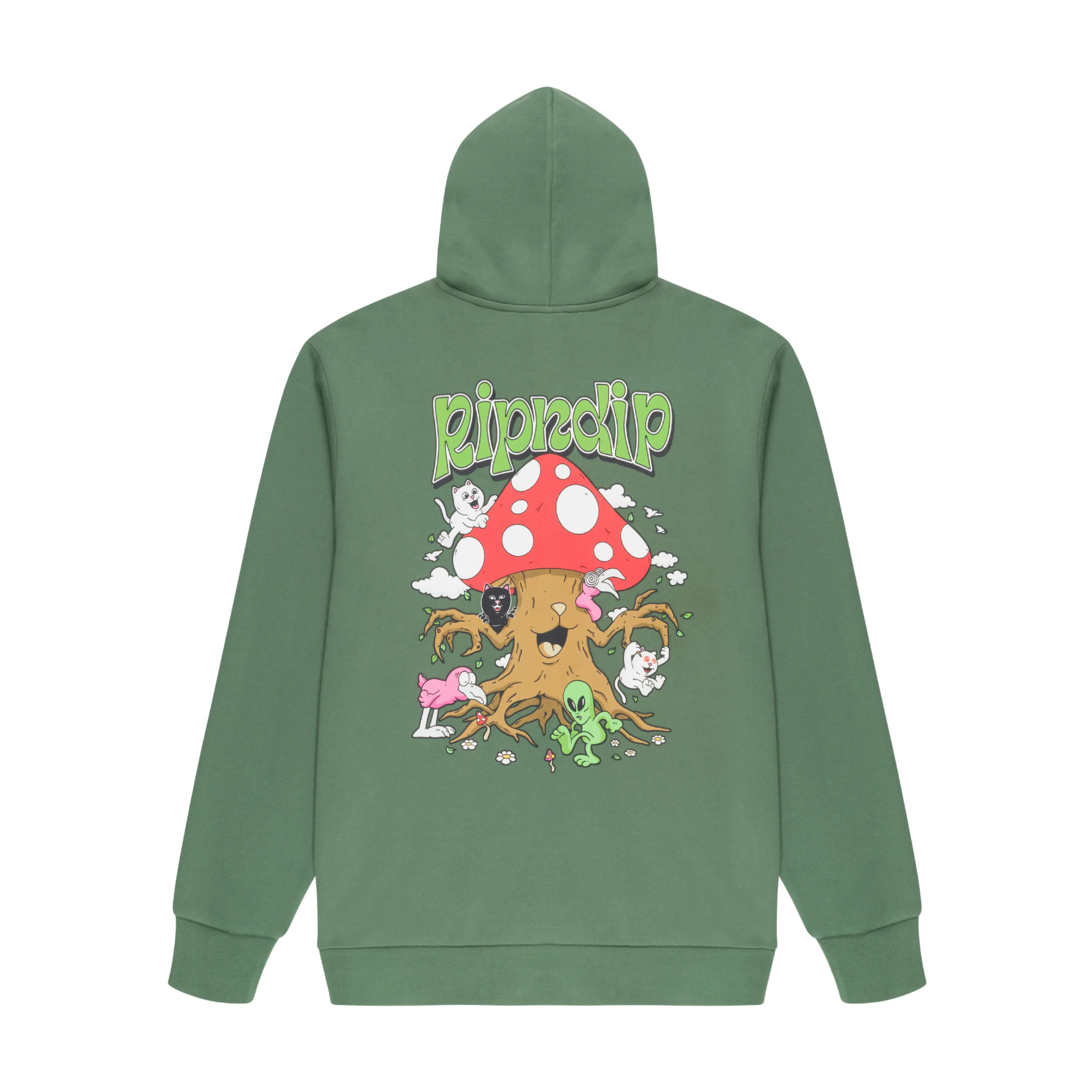 RIPNDIP Playground Hoodie - Olive - Image 2