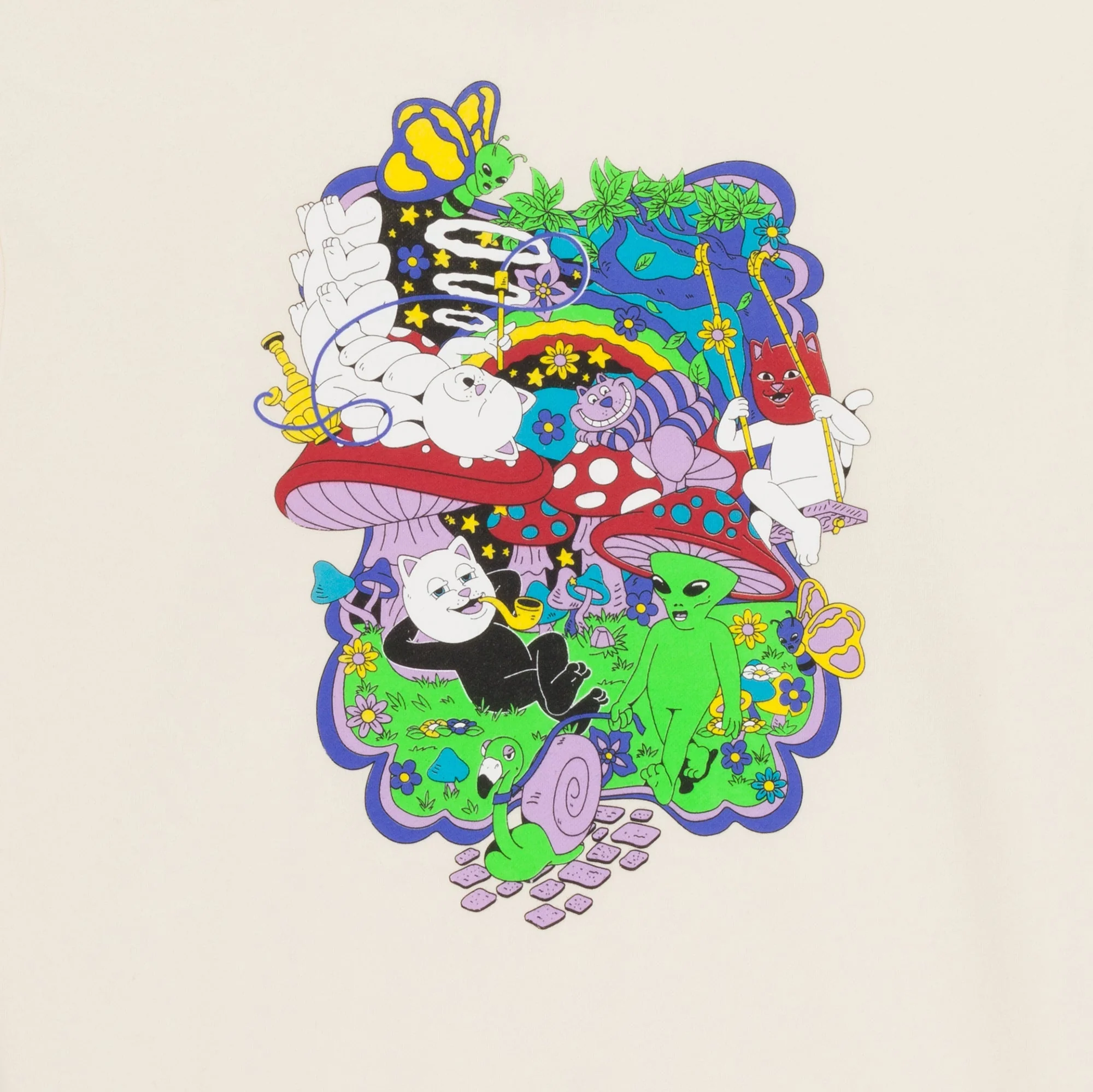 RIPNDIP Rabbit Hole Hoodie - Bone - Image 5
