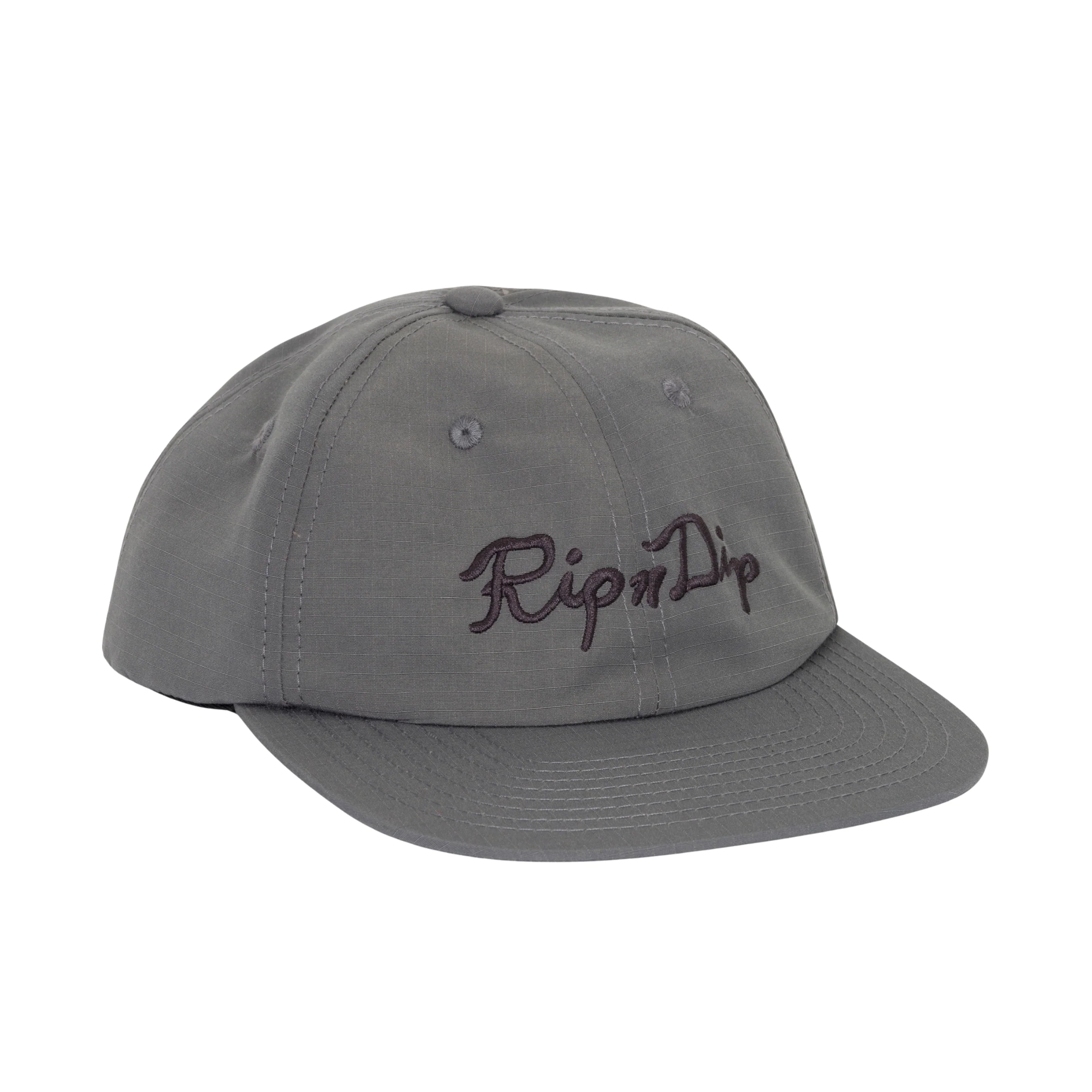 RIPNDIP Script Snapback Hat Cap – Charcoal