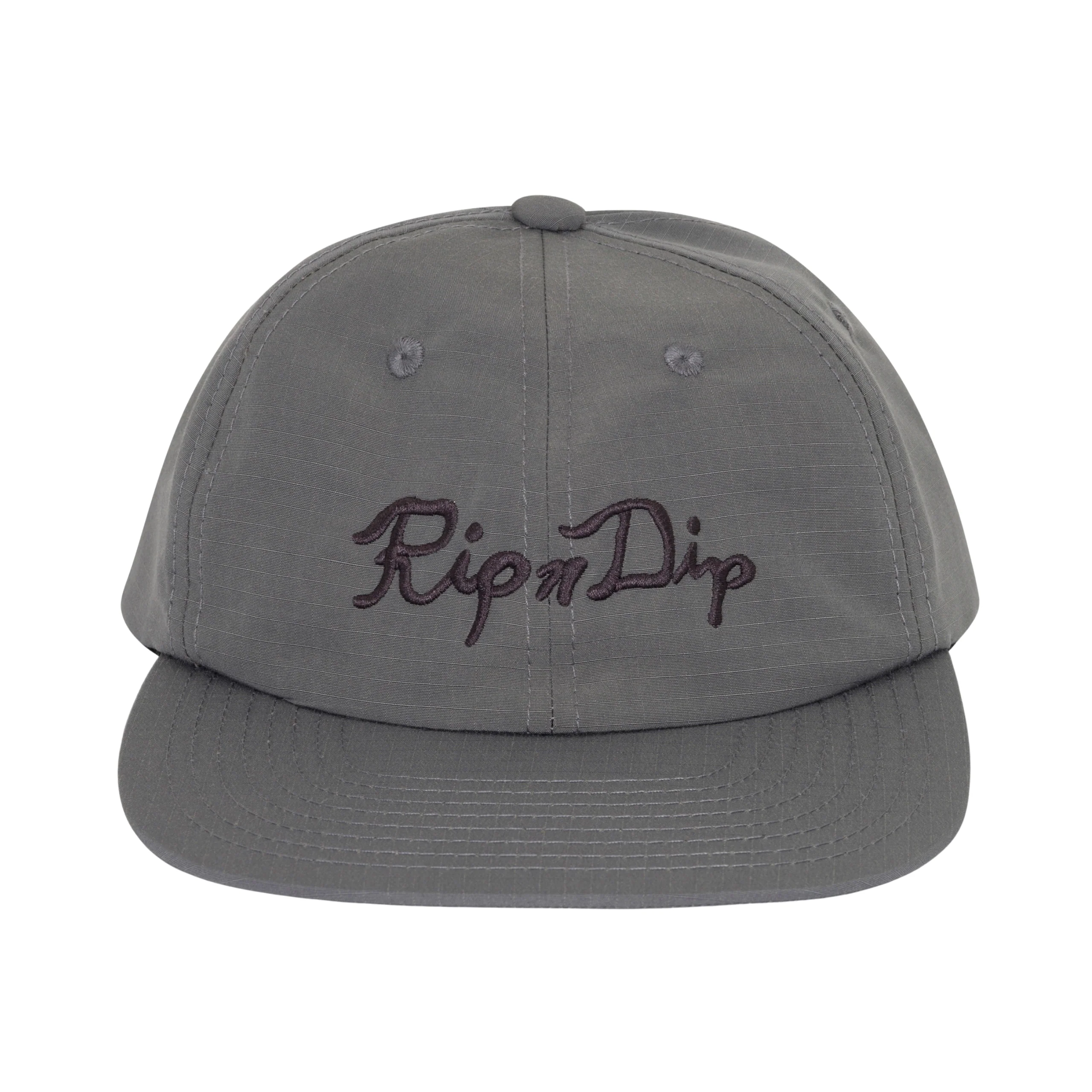 RIPNDIP Script Snapback Hat Cap – Charcoal - Image 2
