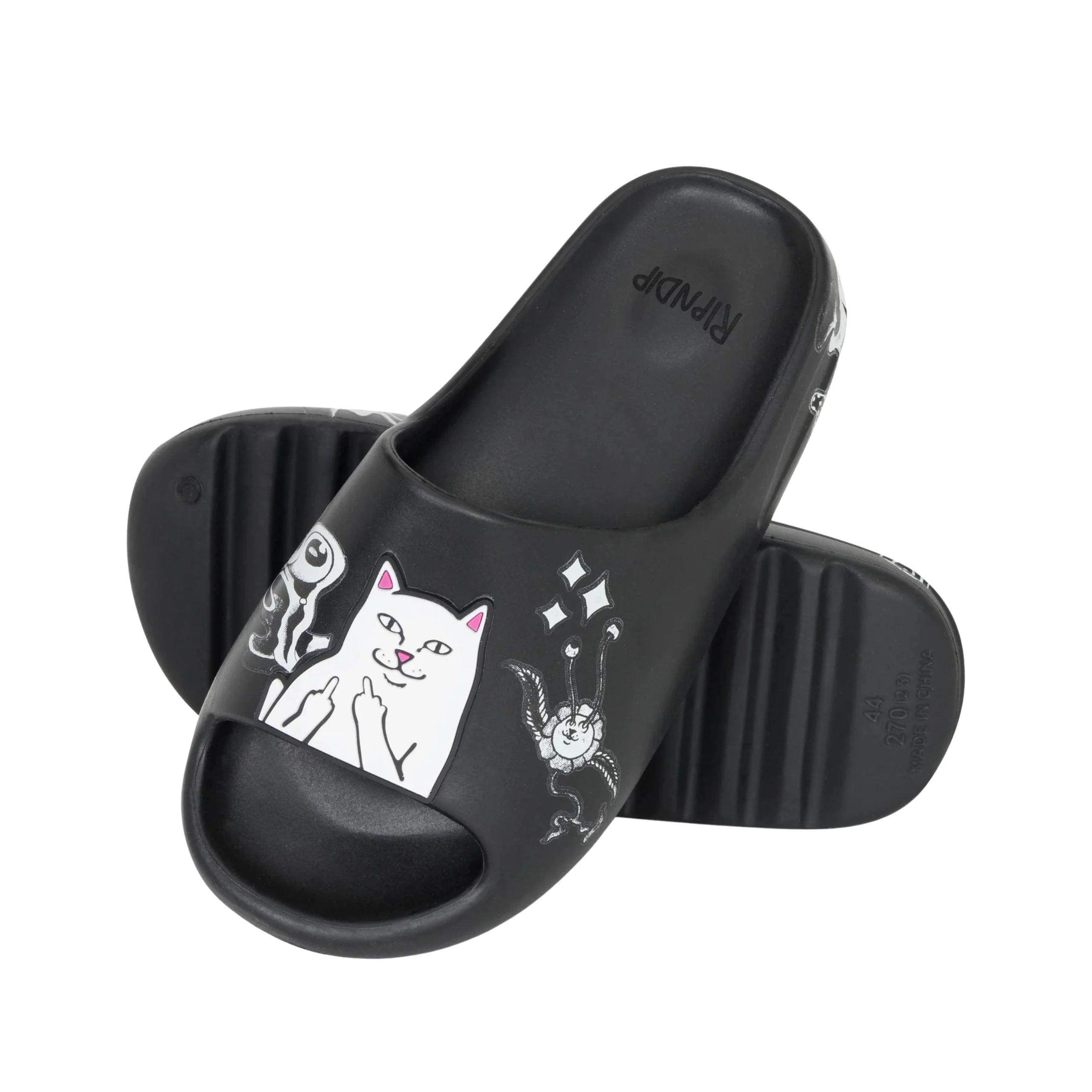 RIPNDIP Space Walk Sliders - Black - Image 4