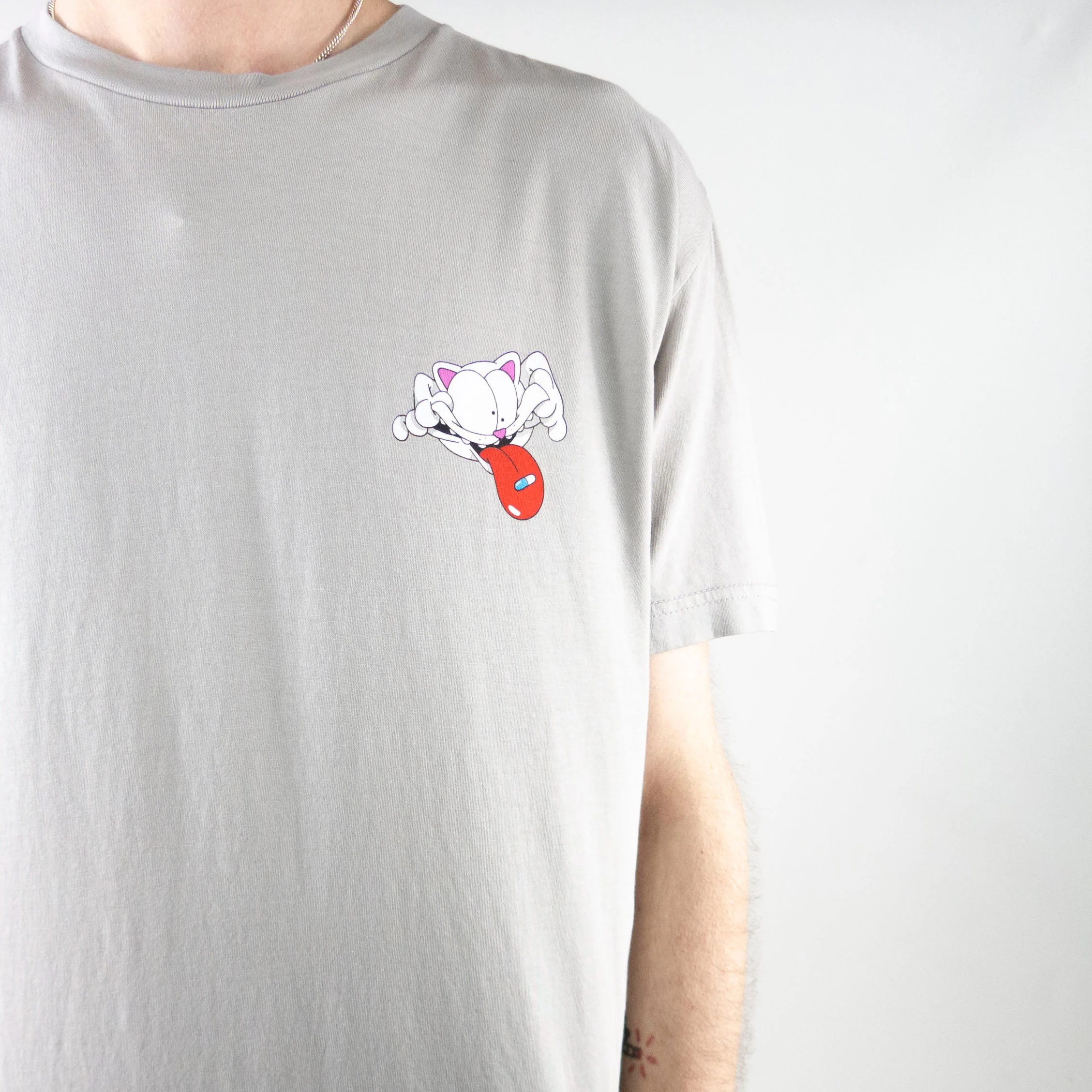 RIPNDIP Take Your Meds T-Shirt - Grey - Image 4