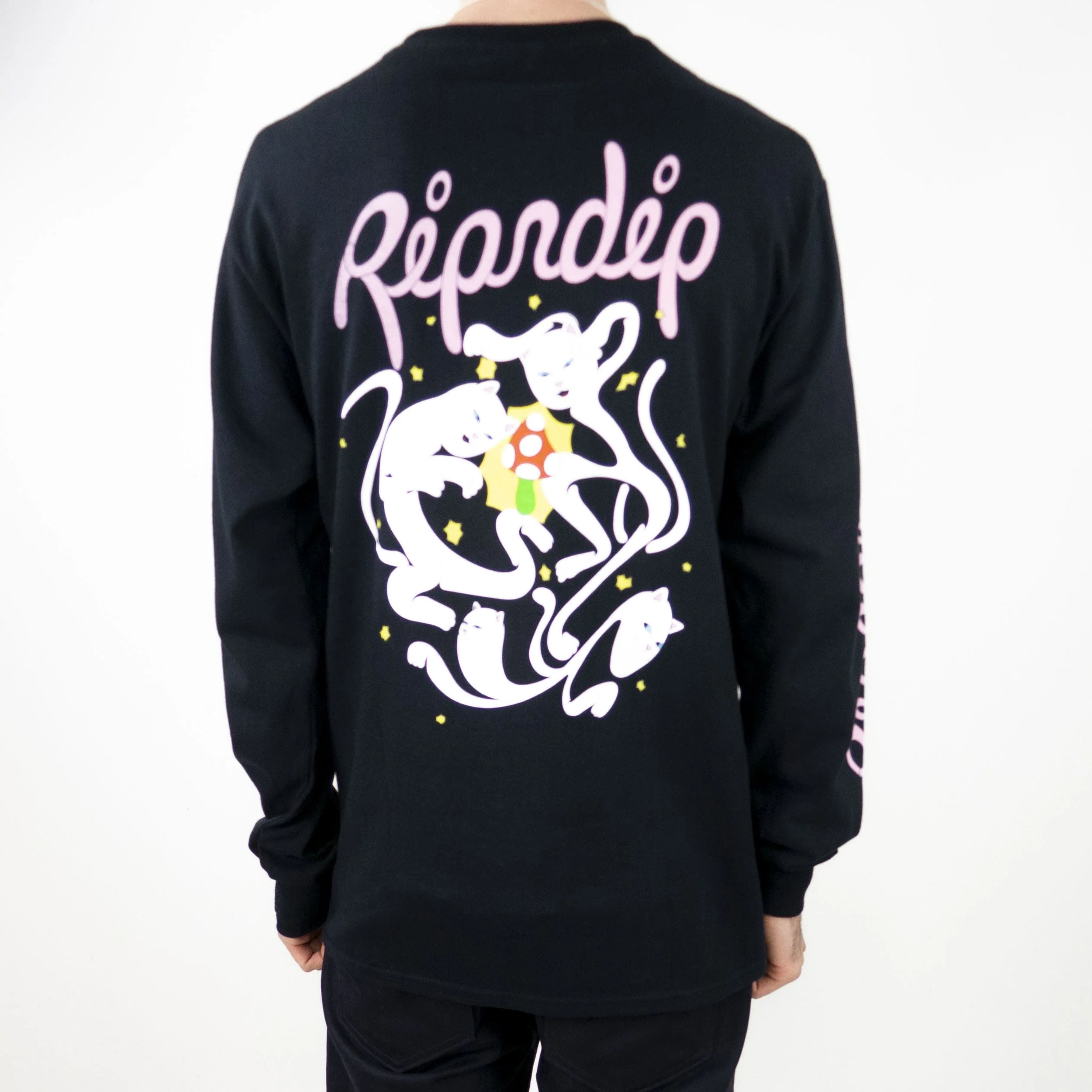 RIPNDIP The Magic Touch Long Sleeve T-Shirt - Black - Image 2