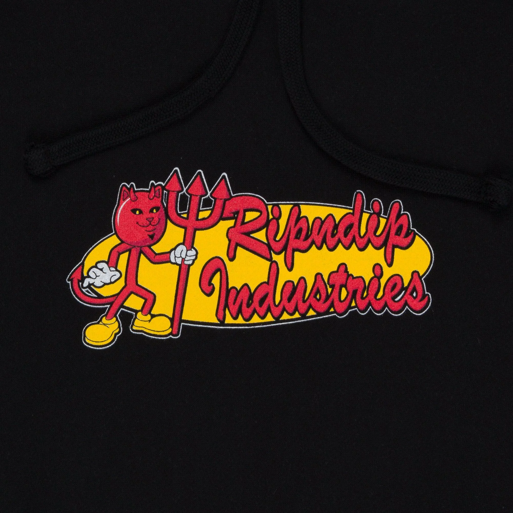 RIPNDIP x World Industries "RIPNDIP Industries" Hoodie - Black - Image 2