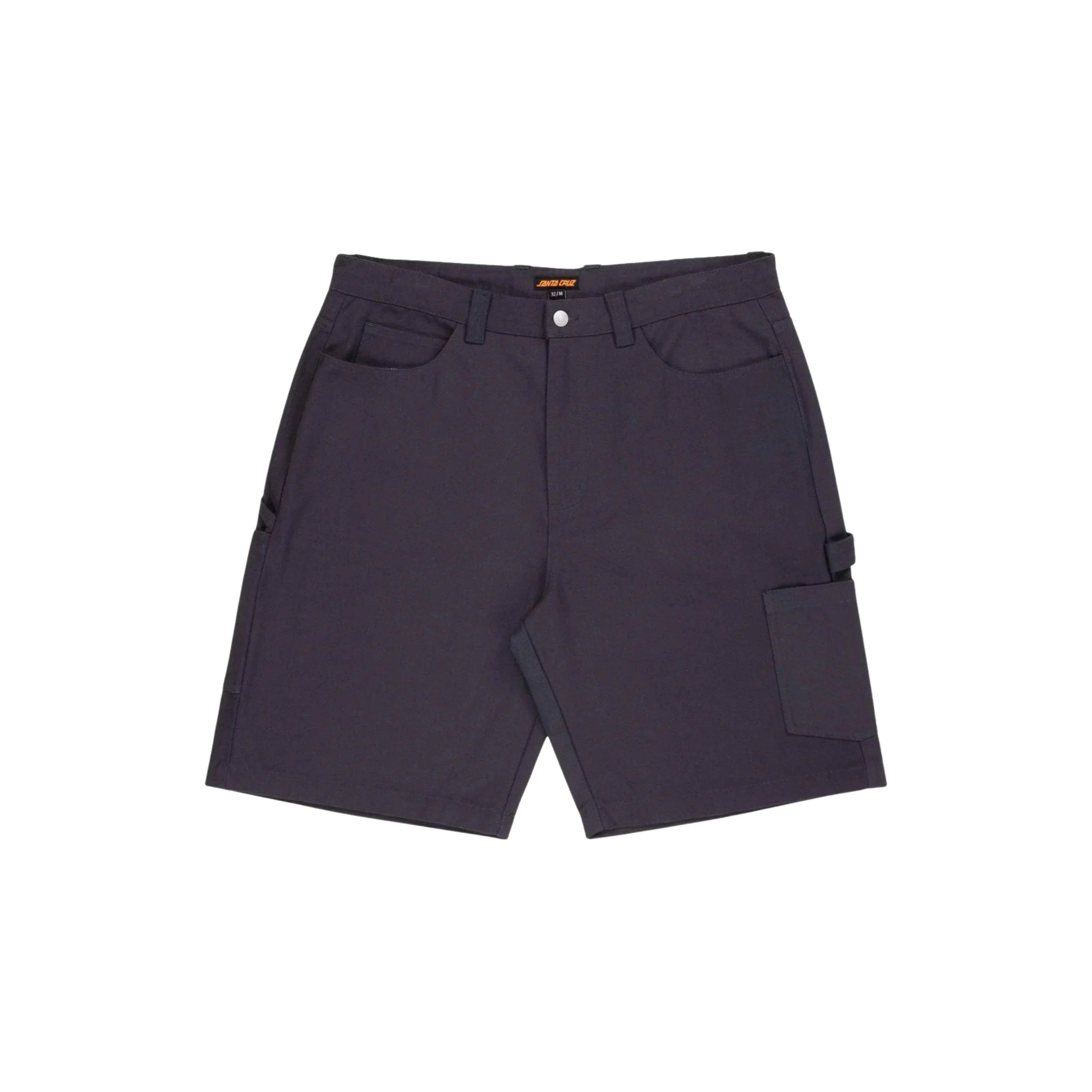 Santa Cruz Big Carpenter Baggy Denim Shorts - Washed Black Canvas