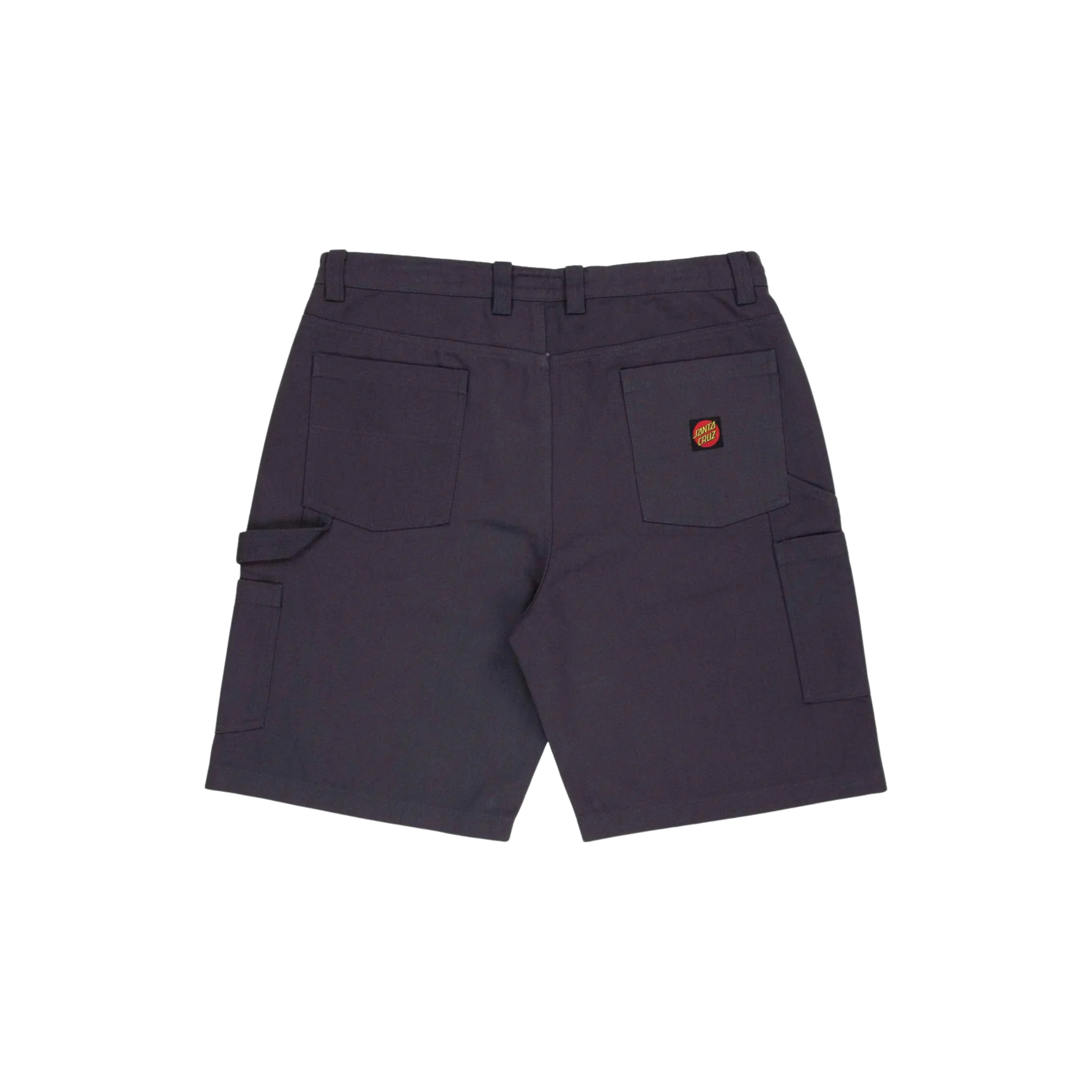Santa Cruz Big Carpenter Baggy Denim Shorts - Washed Black Canvas - Image 2