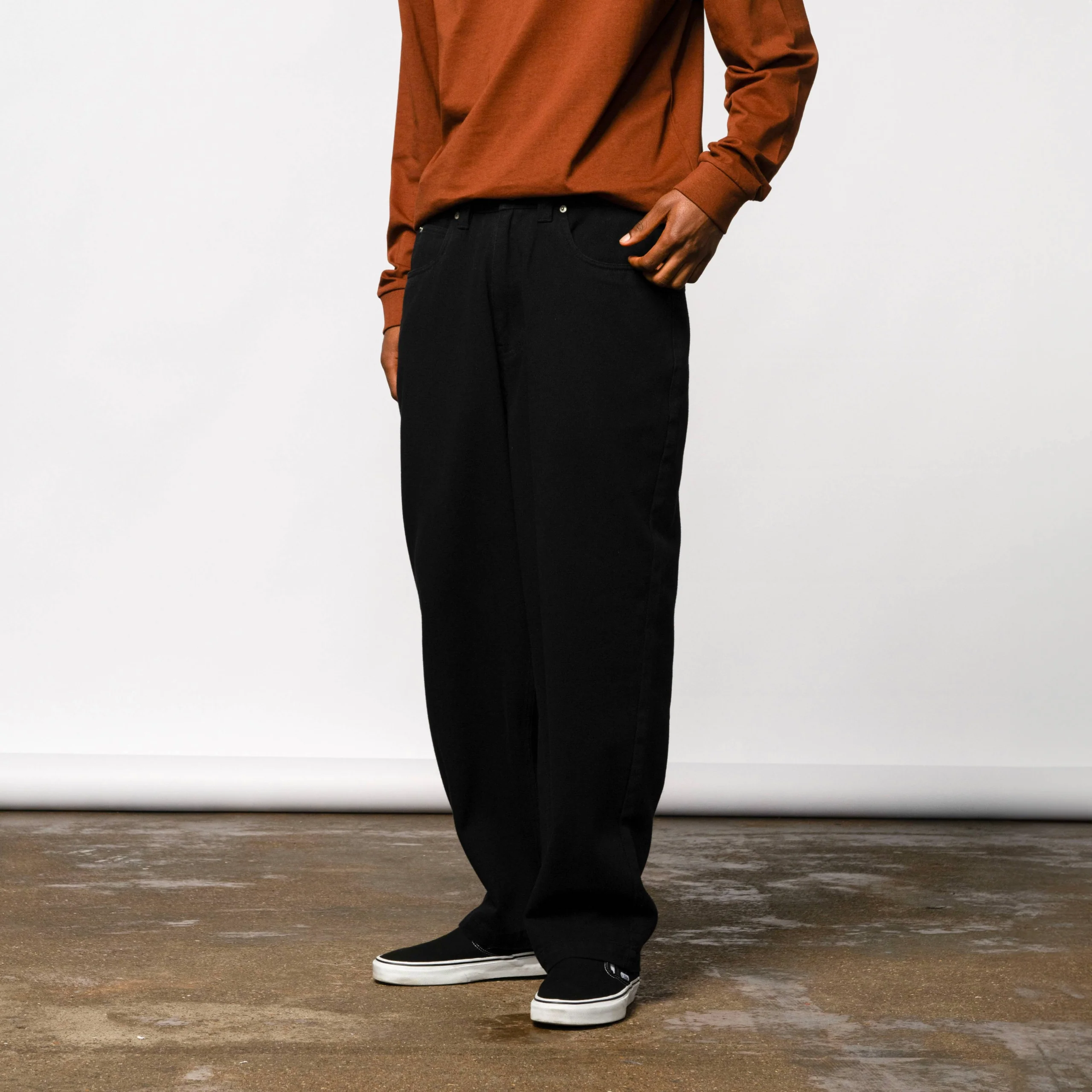 Santa Cruz Big Pants Baggy Denim Jeans - Dye Black - Image 3
