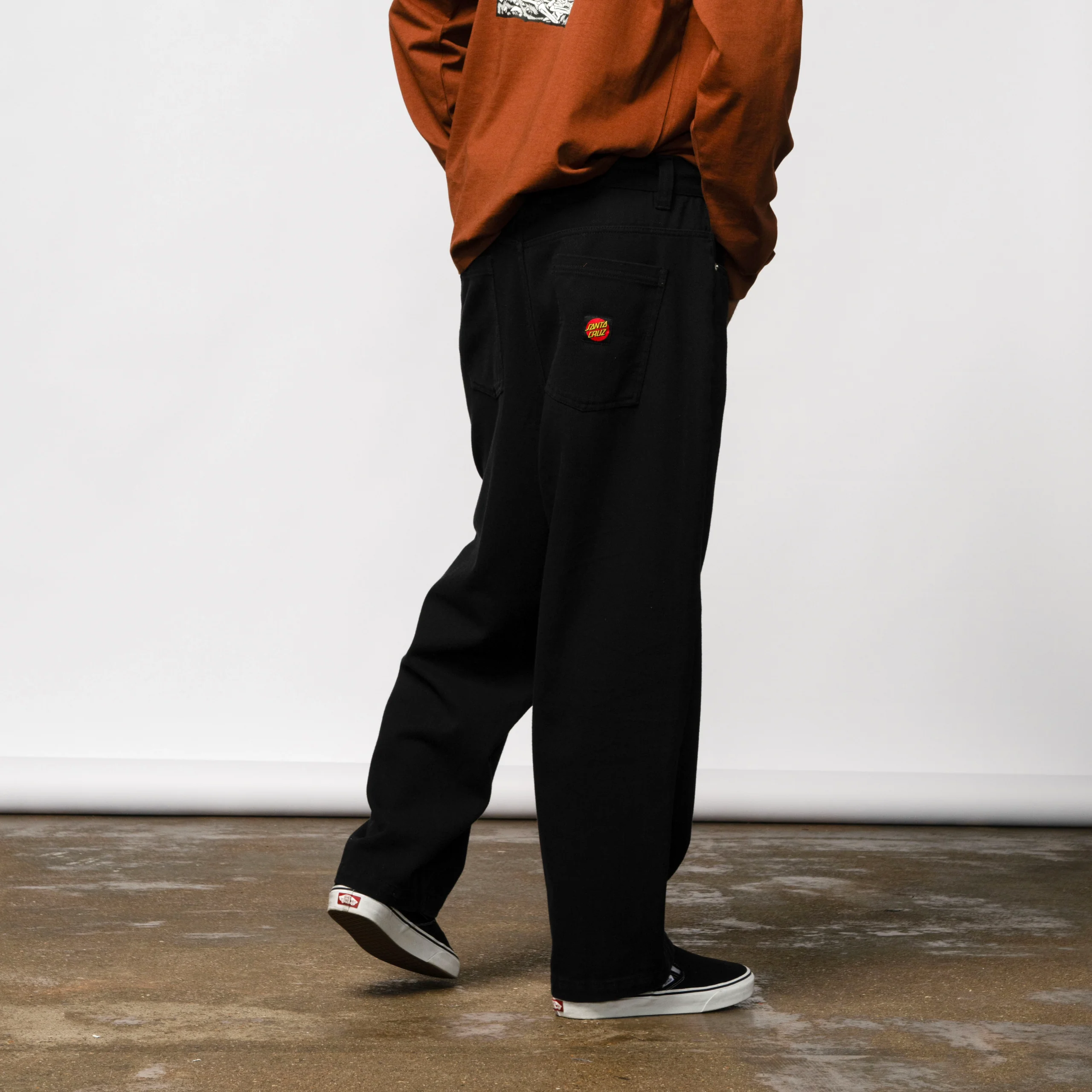 Santa Cruz Big Pants Baggy Denim Jeans - Dye Black - Image 4